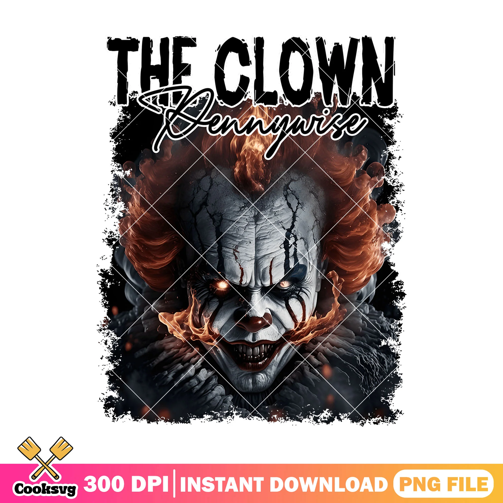 Pennywise the clown png, horror movies png, halloween png