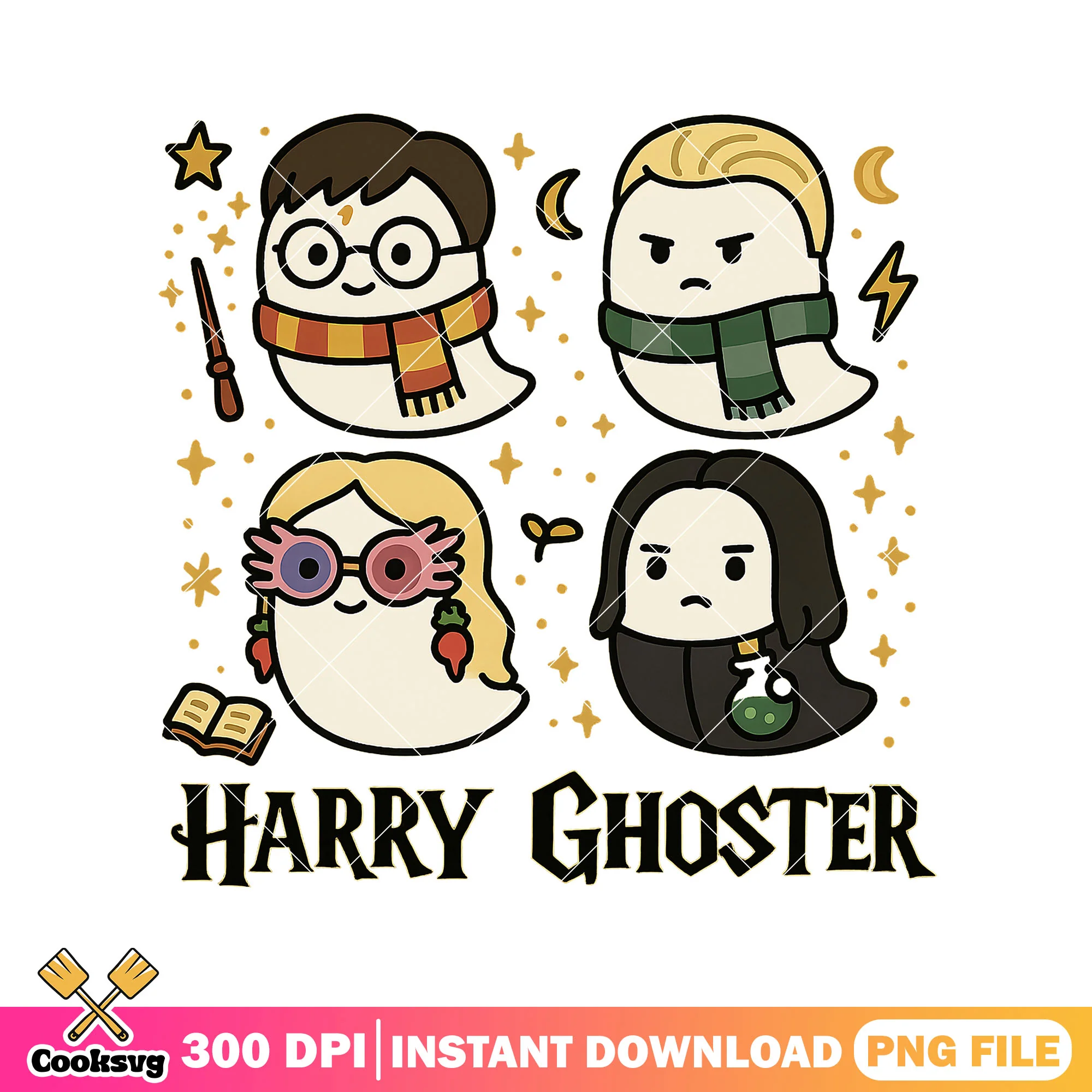 Phantom hogwarts crew png, harry ghoster png, harry potter ghost png