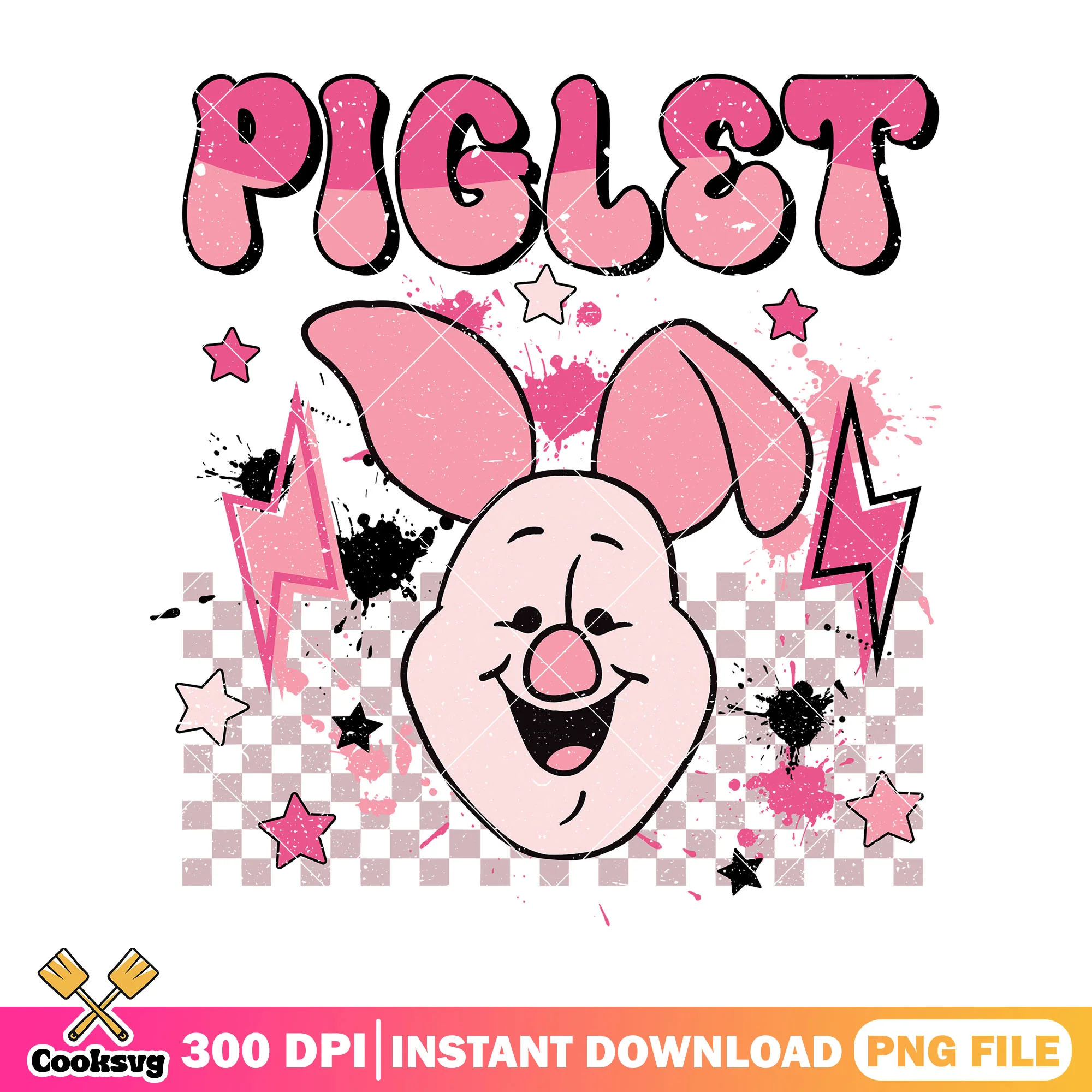 Piglet head vibes png, winnie the pooh png, disney head png