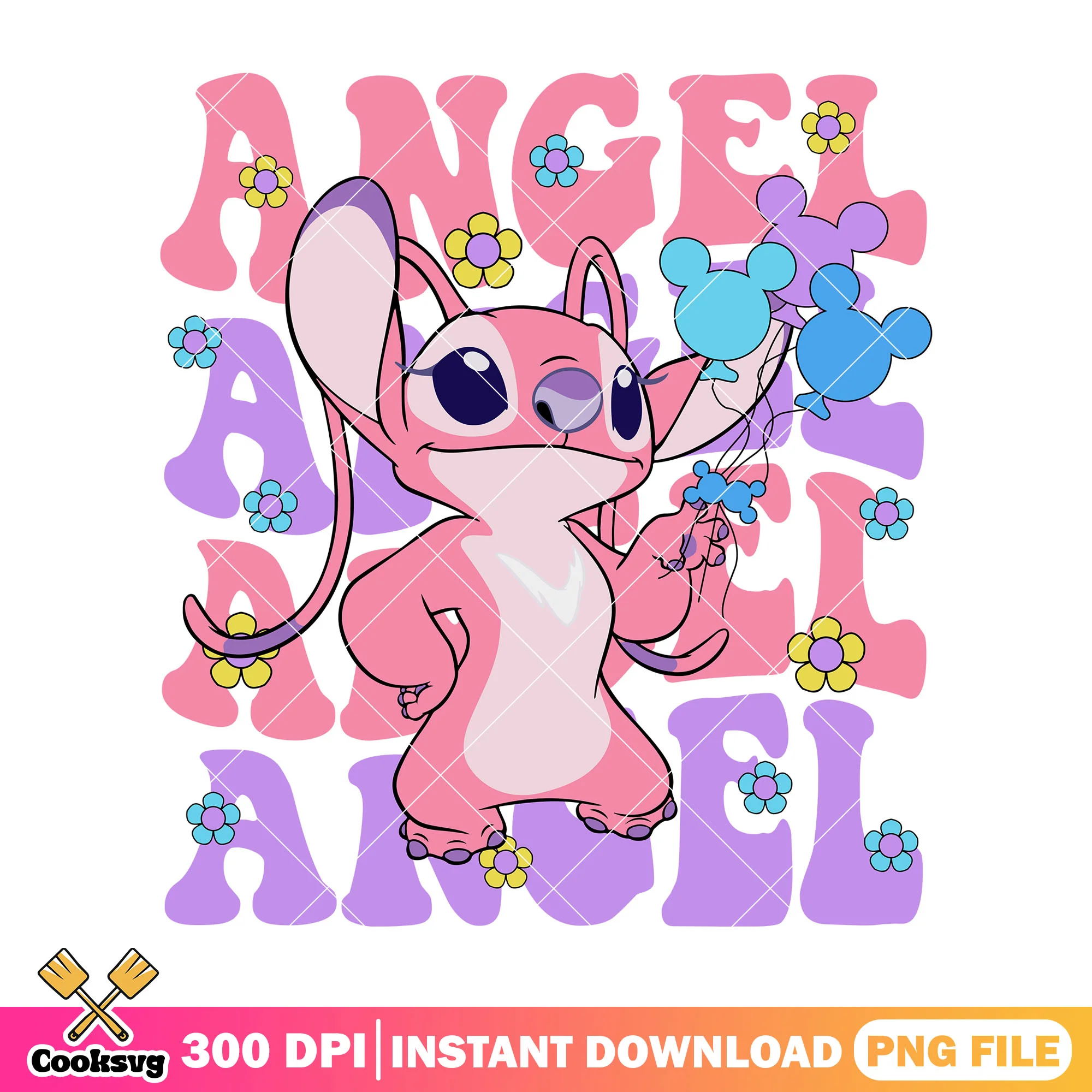 Pink Angel in stitch png, angel stitch disney png, angel stitch png