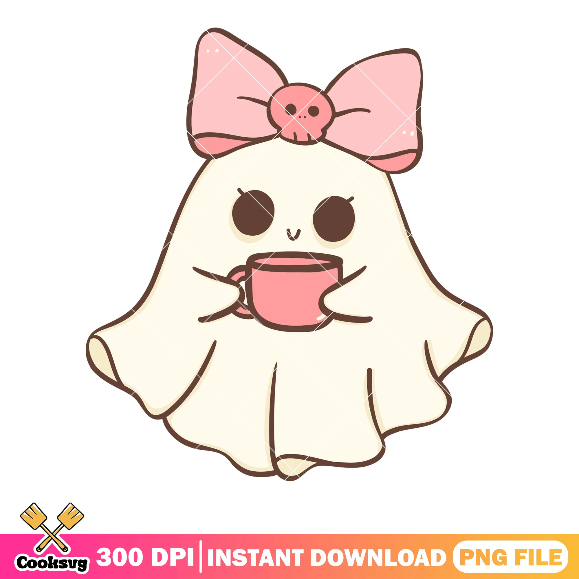 Pink bow tie png, ghost costume png, halloween scary png