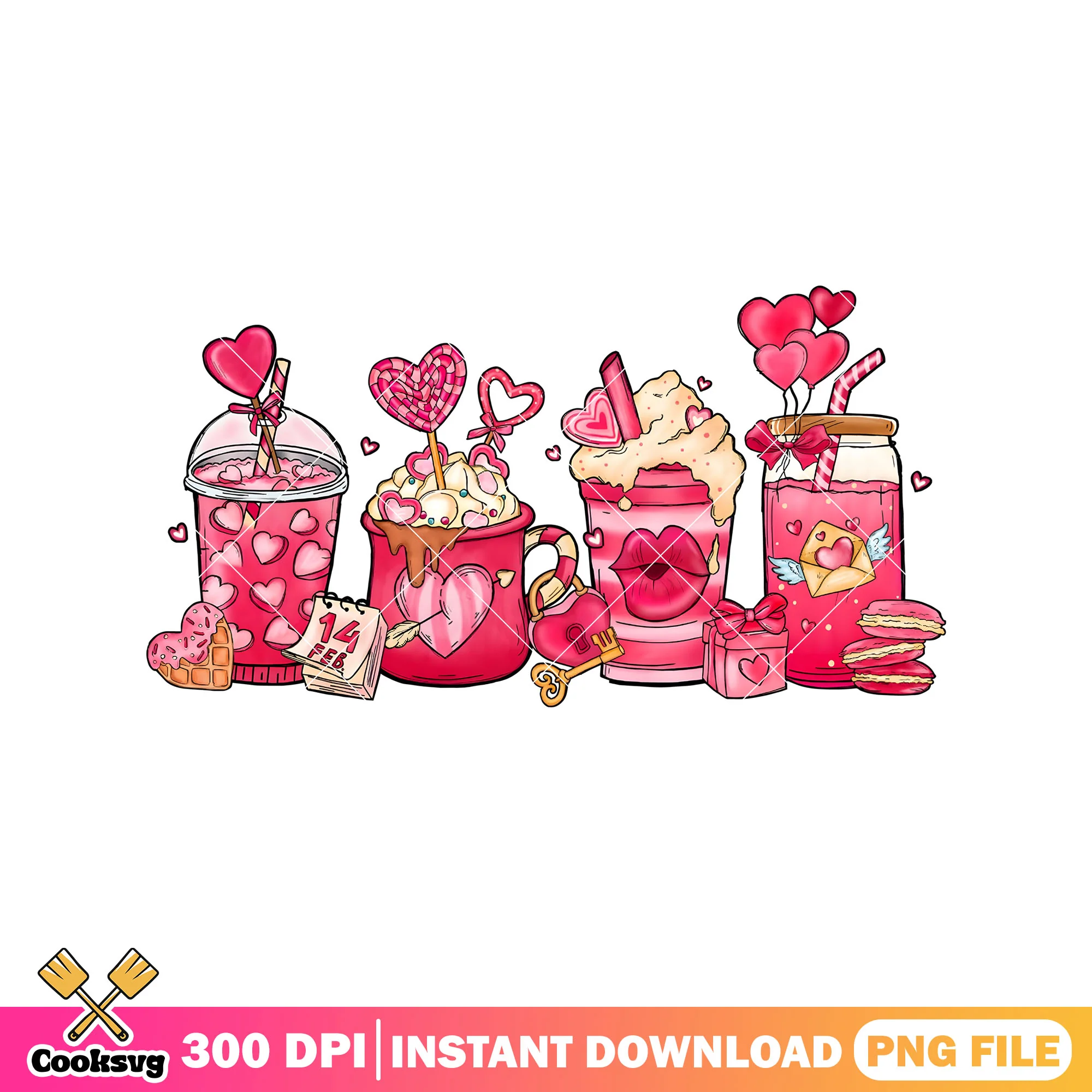 Pink coffee mug valentine png, pink valentine png, coffee mug png
