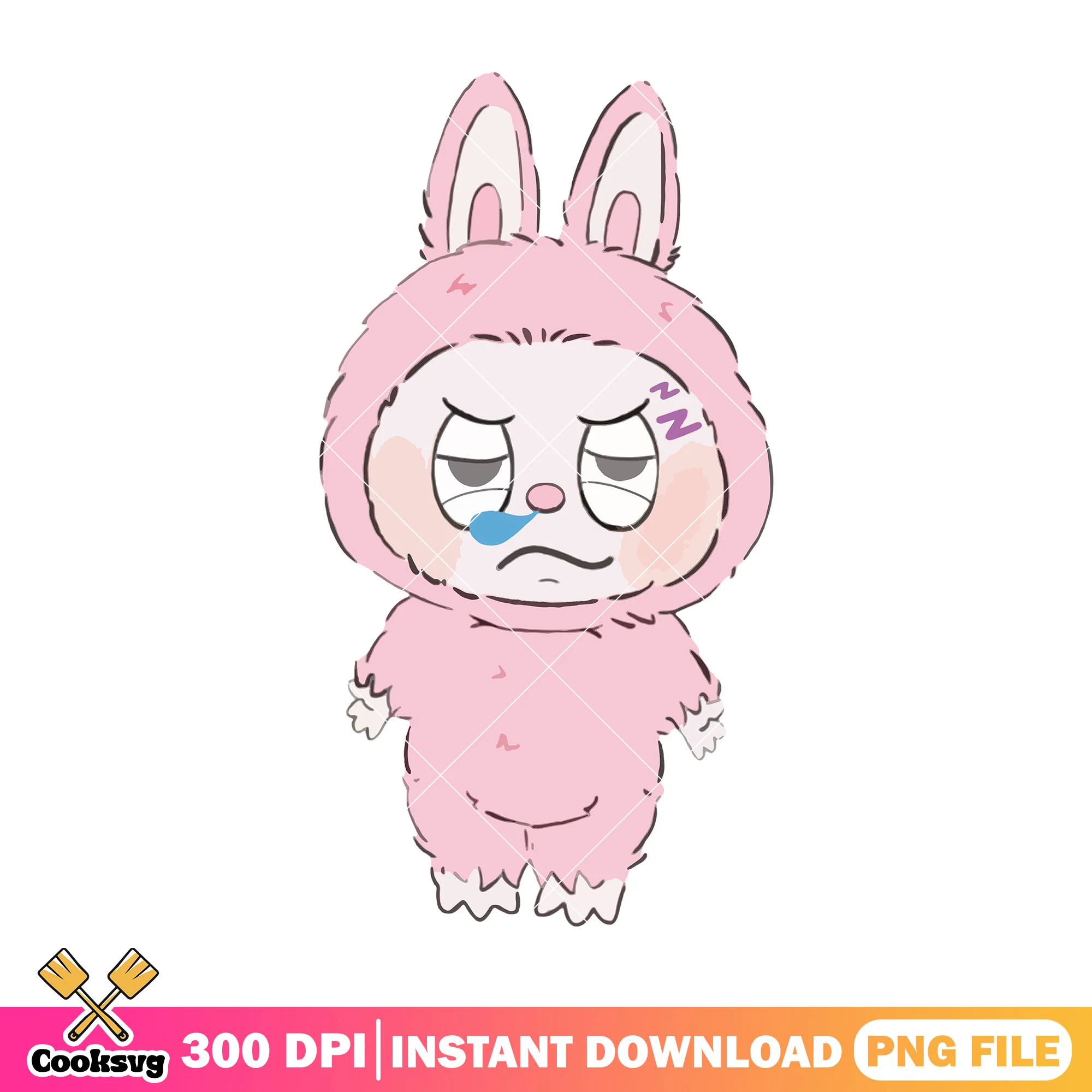 Pink labubu senny png, labubu pink png, labubu popmart png