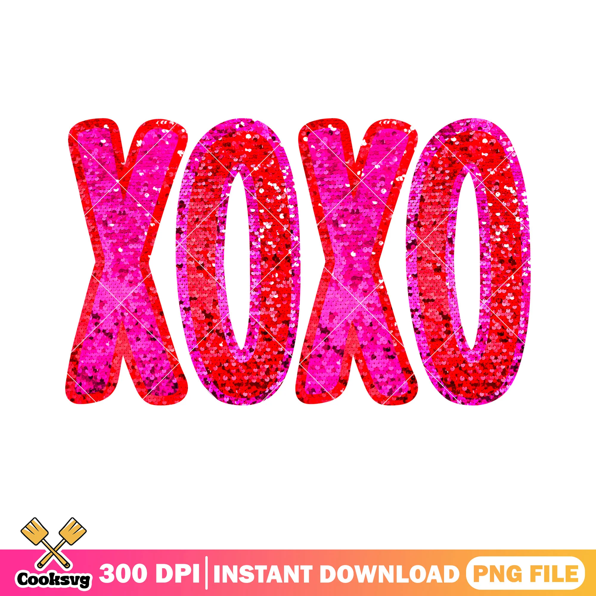 Pink XOXO valentine vibes png, love vibes png, valentine heart png