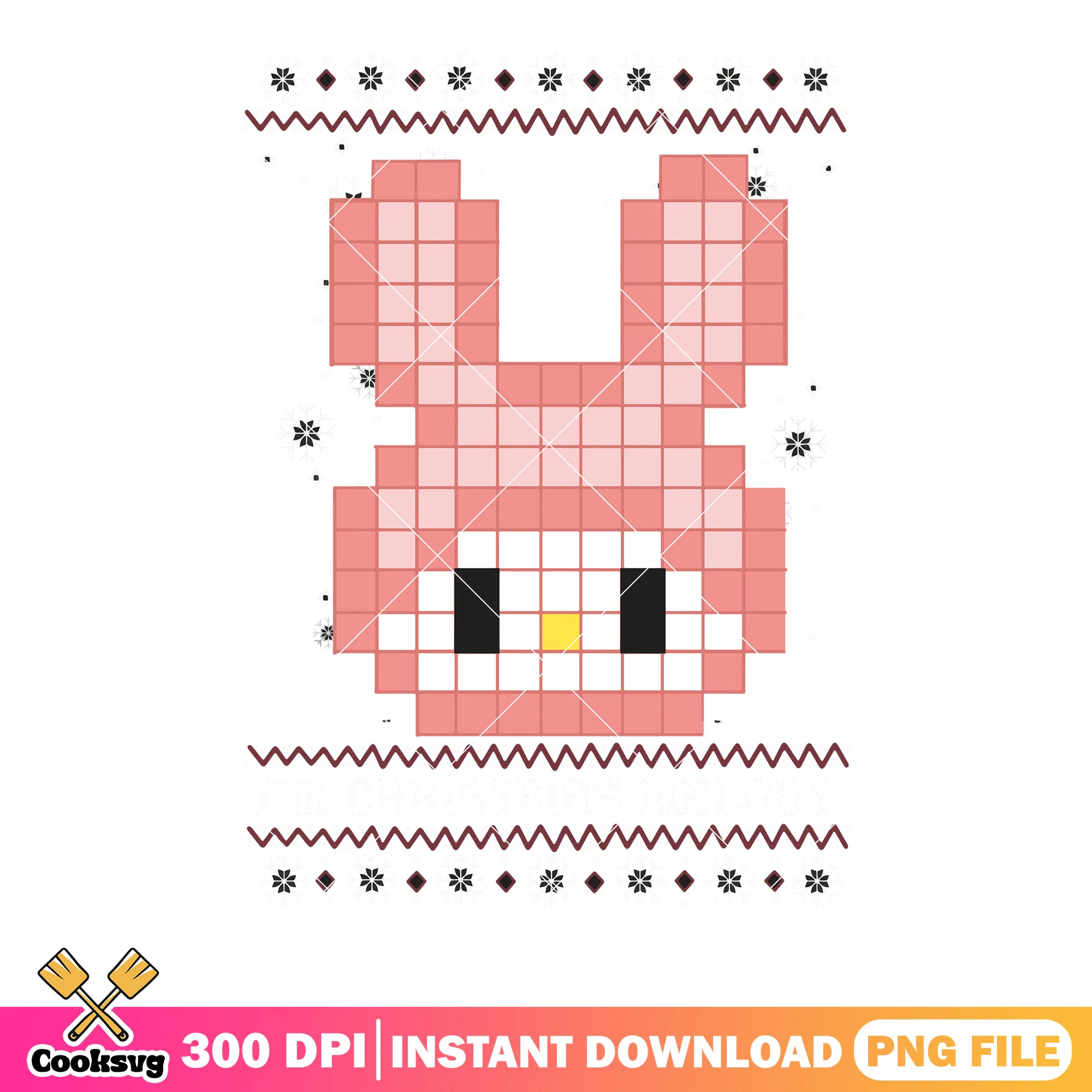 Pixel christmas melody png, sanrio melody png, christmas vibes png