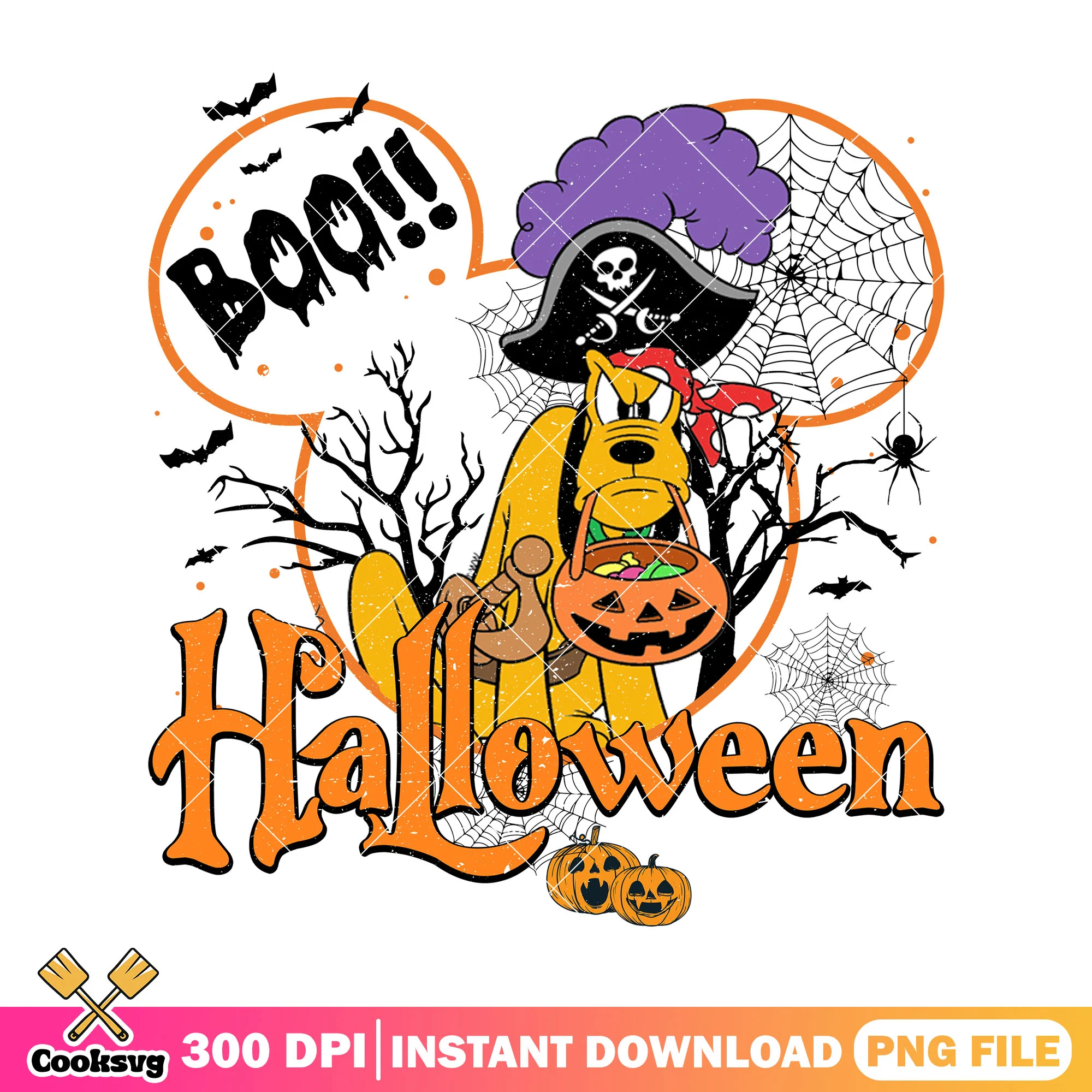 Pluto pumpkin pirate png, pluto mickey mouse png, horror disney png