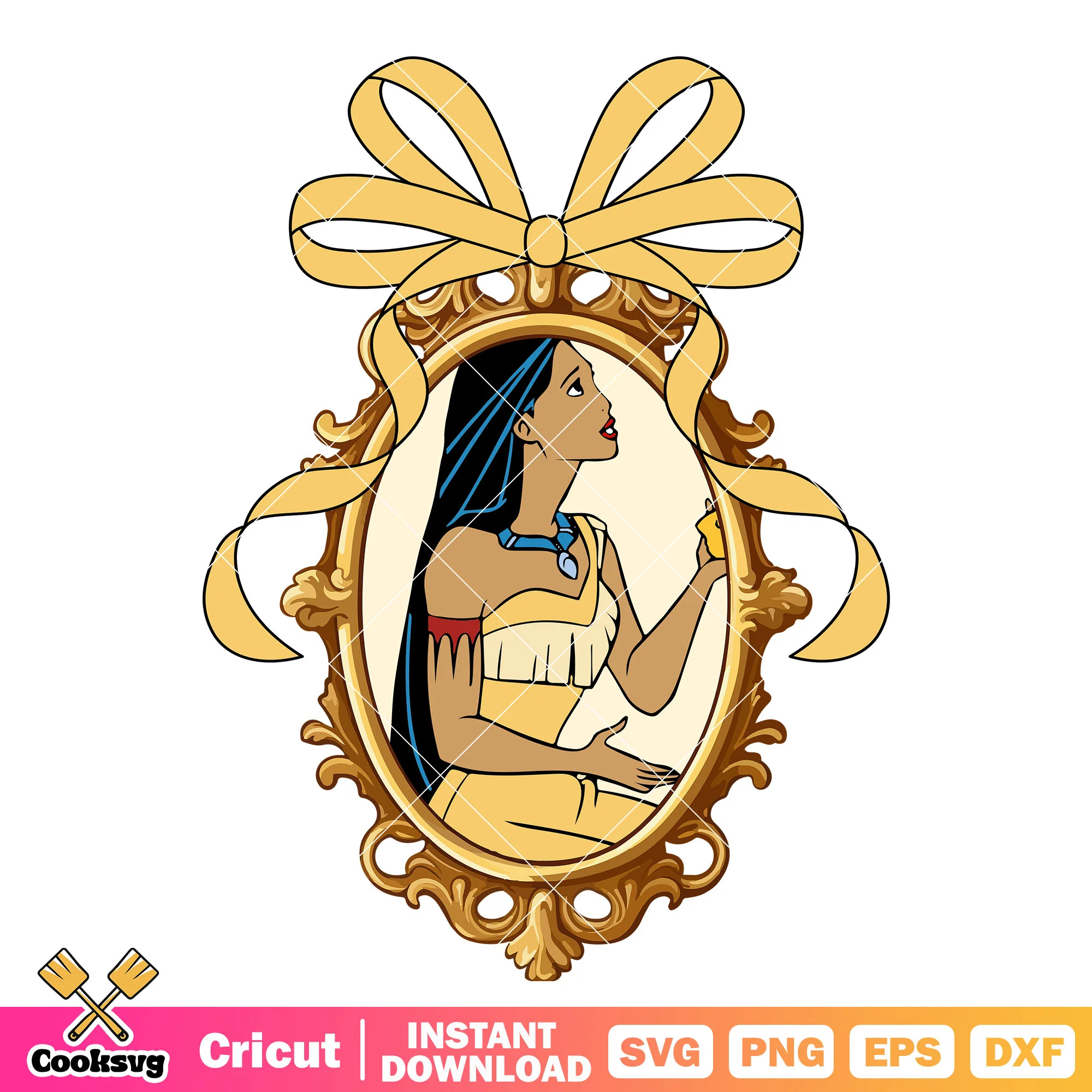 Pocahontas Princess Disney Mirror PNG, Pocahontas Disney PNG
