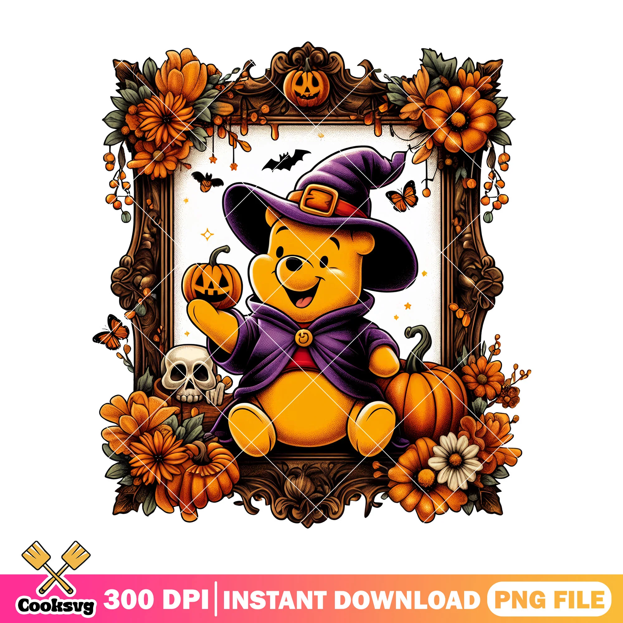 Pooh bear halloween png, winnie the pooh png, pooh disney png