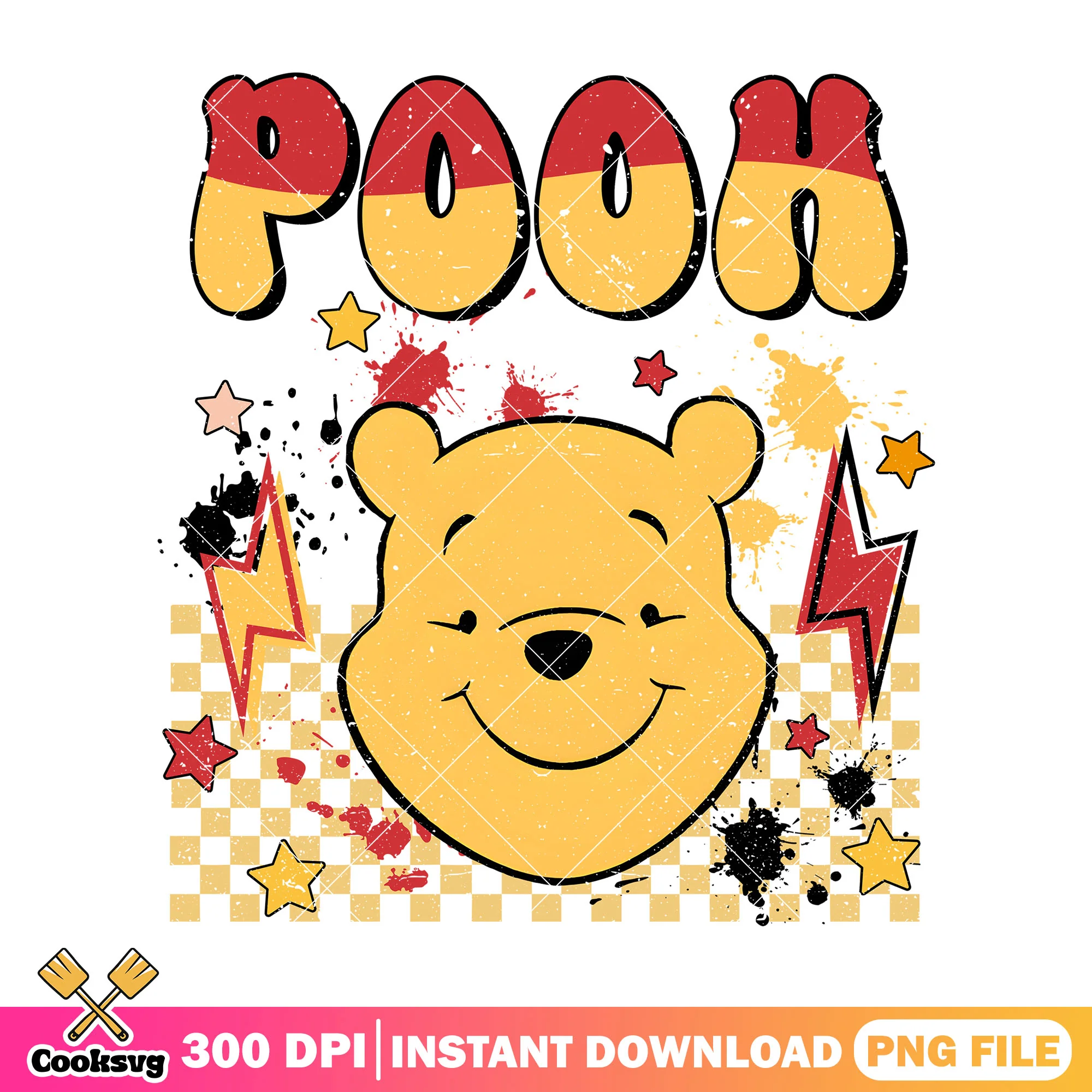 Pooh bear head vibes png, winnie the pooh png, disney head png