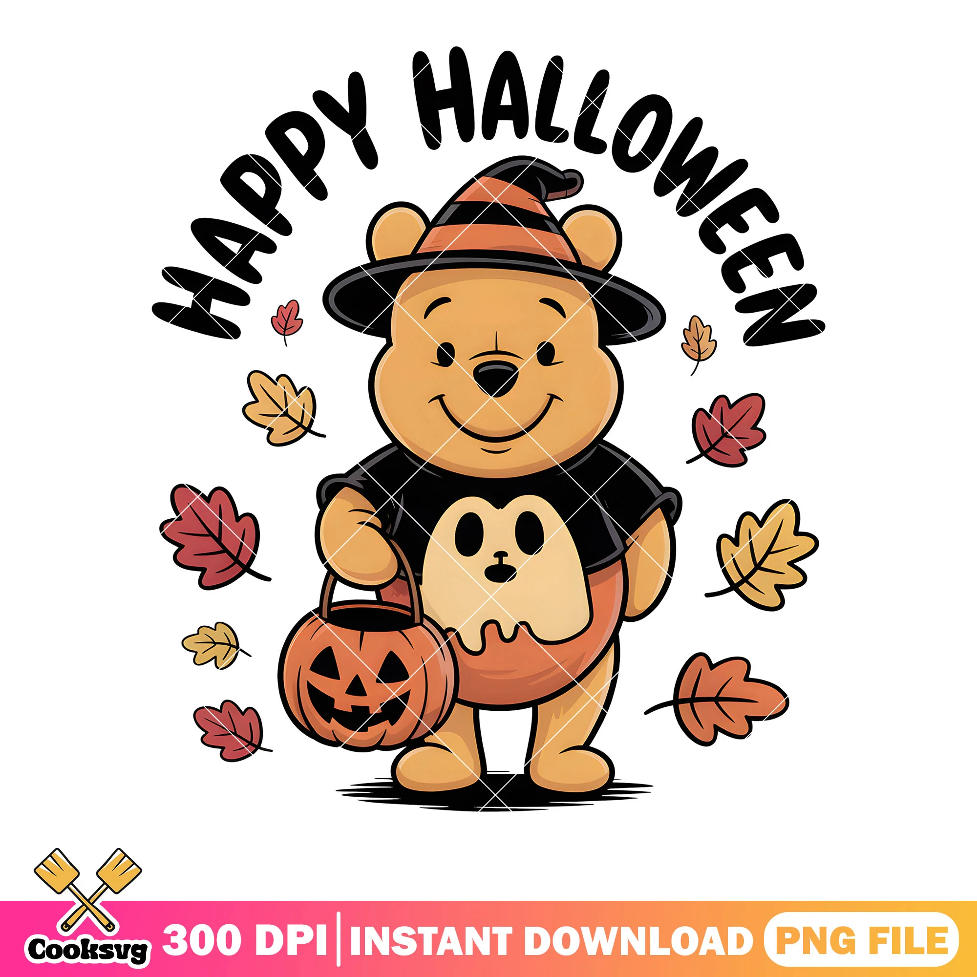 Pooh halloween costume png, winnie the pooh png, pooh poster png