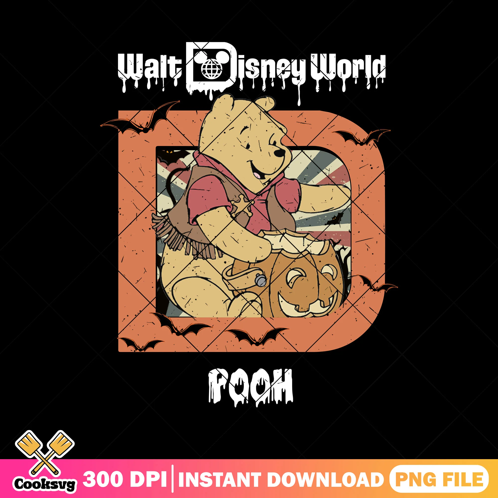 Pooh halloween vibe png, pooh bear png, halloween costumes png