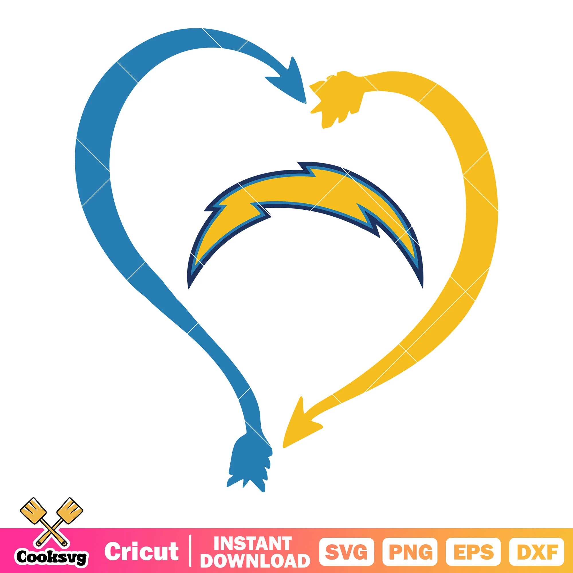 Poster football team chargers svg, SoFi Stadium svg, los angeles svg
