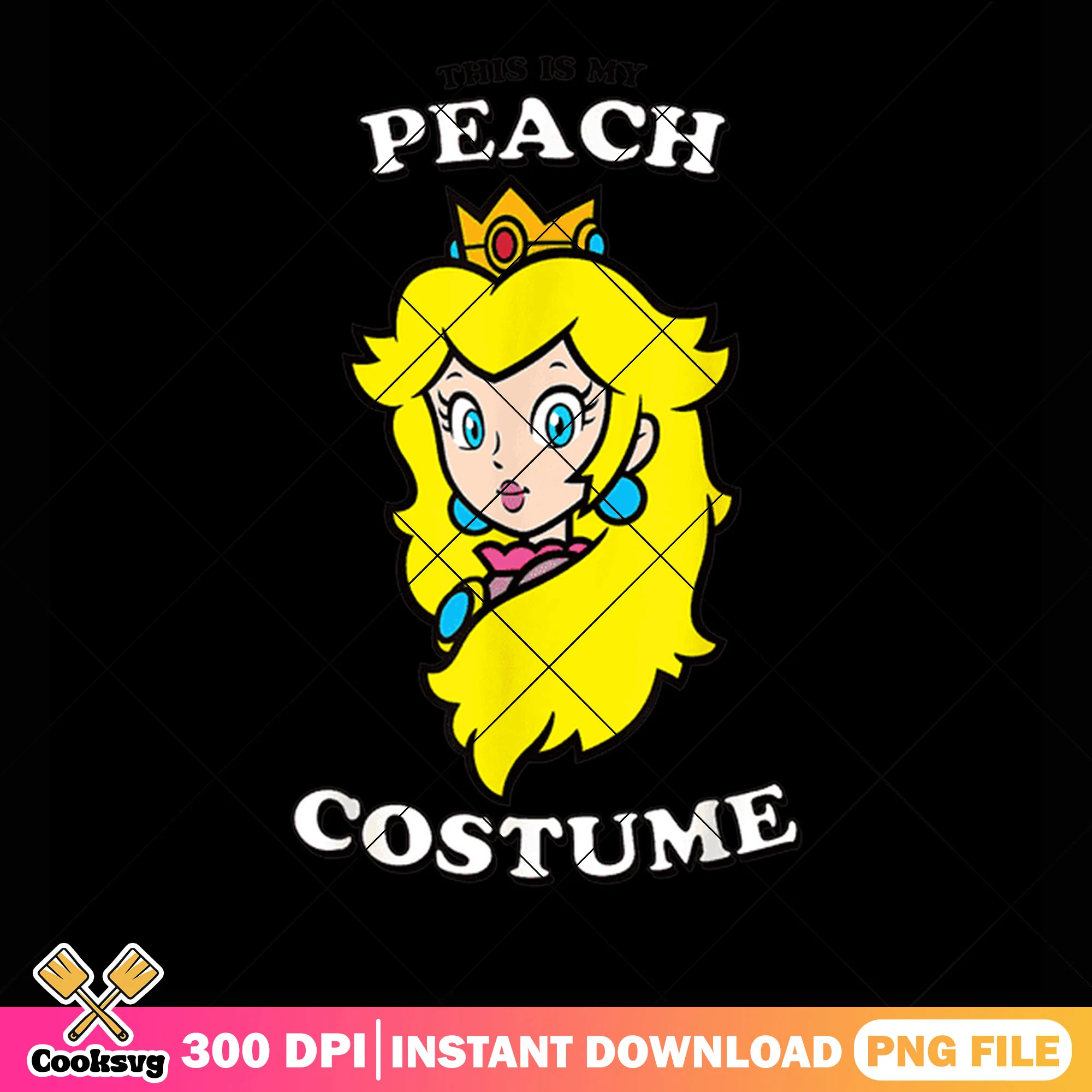 Pretty princess peach blond png, nintendo art png, mario video game png
