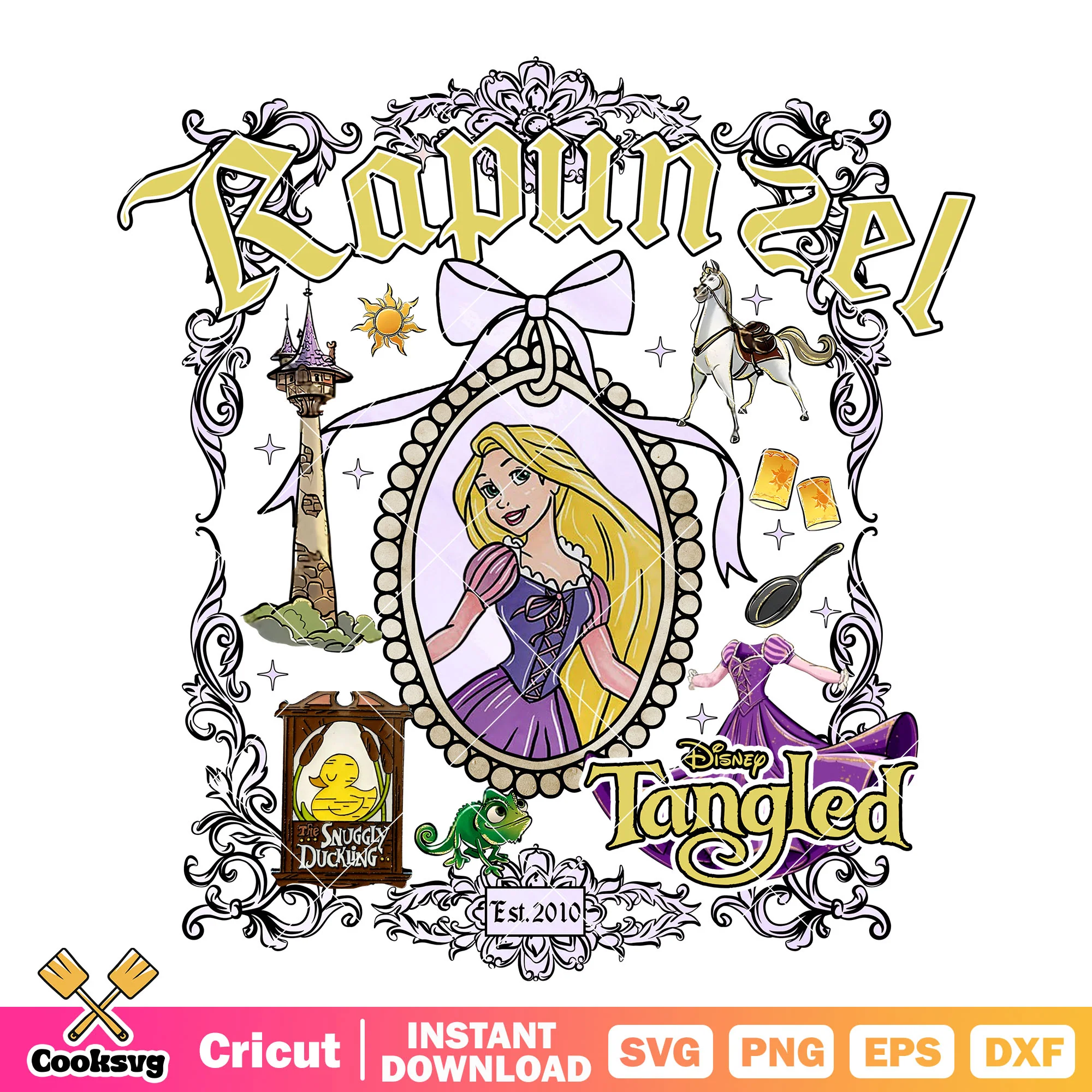 Princess rapunzel bow tie mirror png, rapunzel princess png