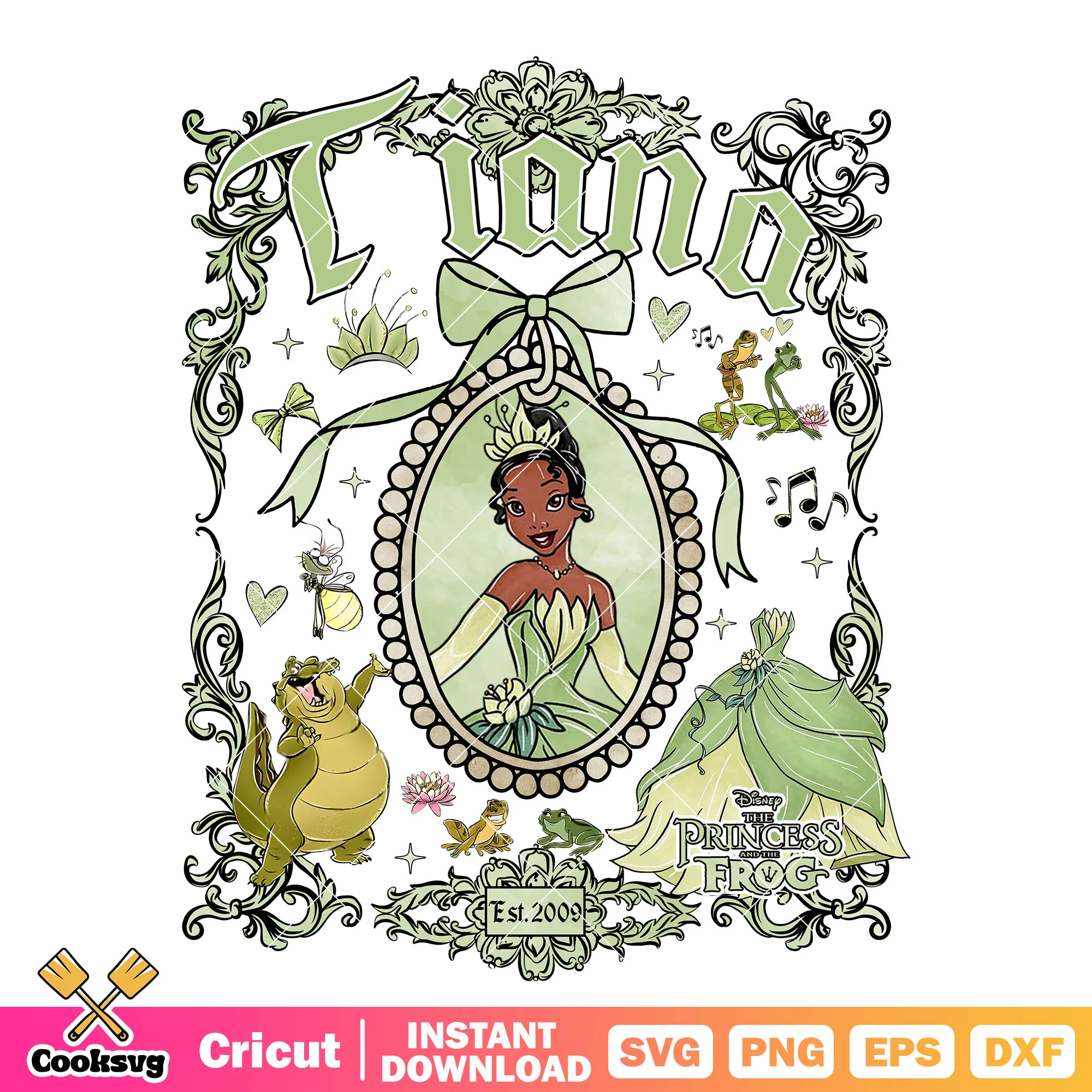 Princess tiana disney bow tie mirror png, tiana princess png