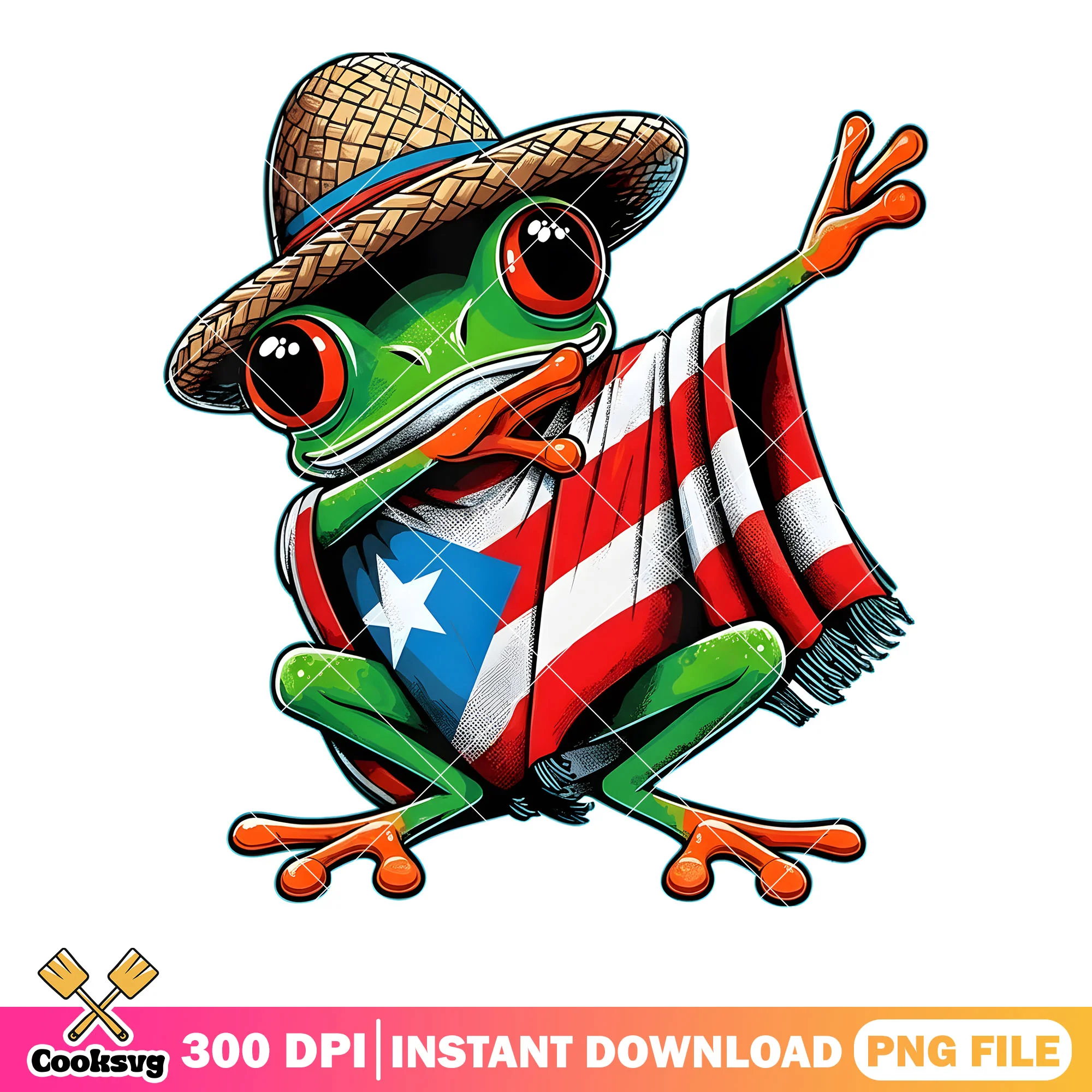 Puerto rico cool frog png, coqui frog png, puerto rico png