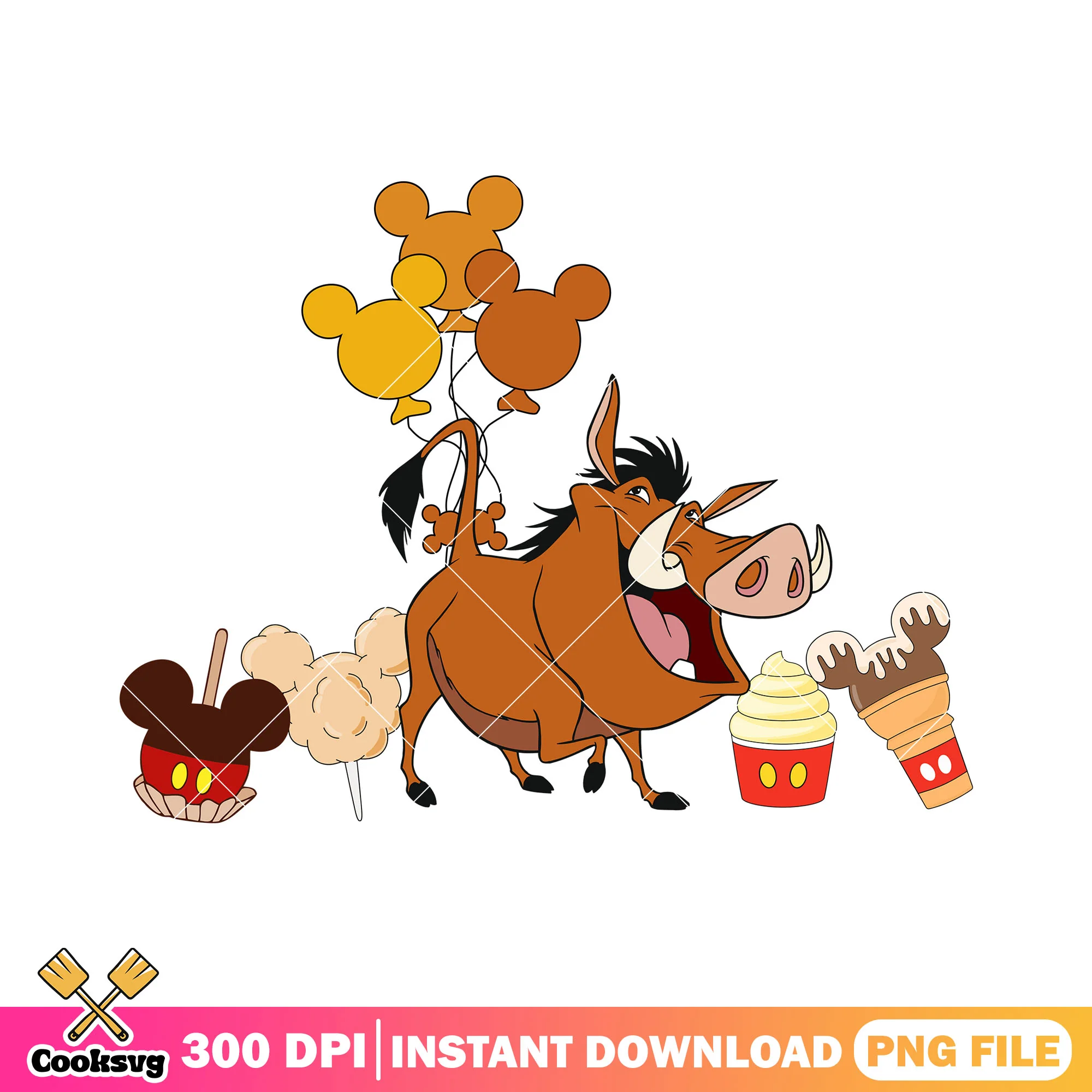 Pumbaa disney snacks mickey png, disney snacks png, disney pumbaa png