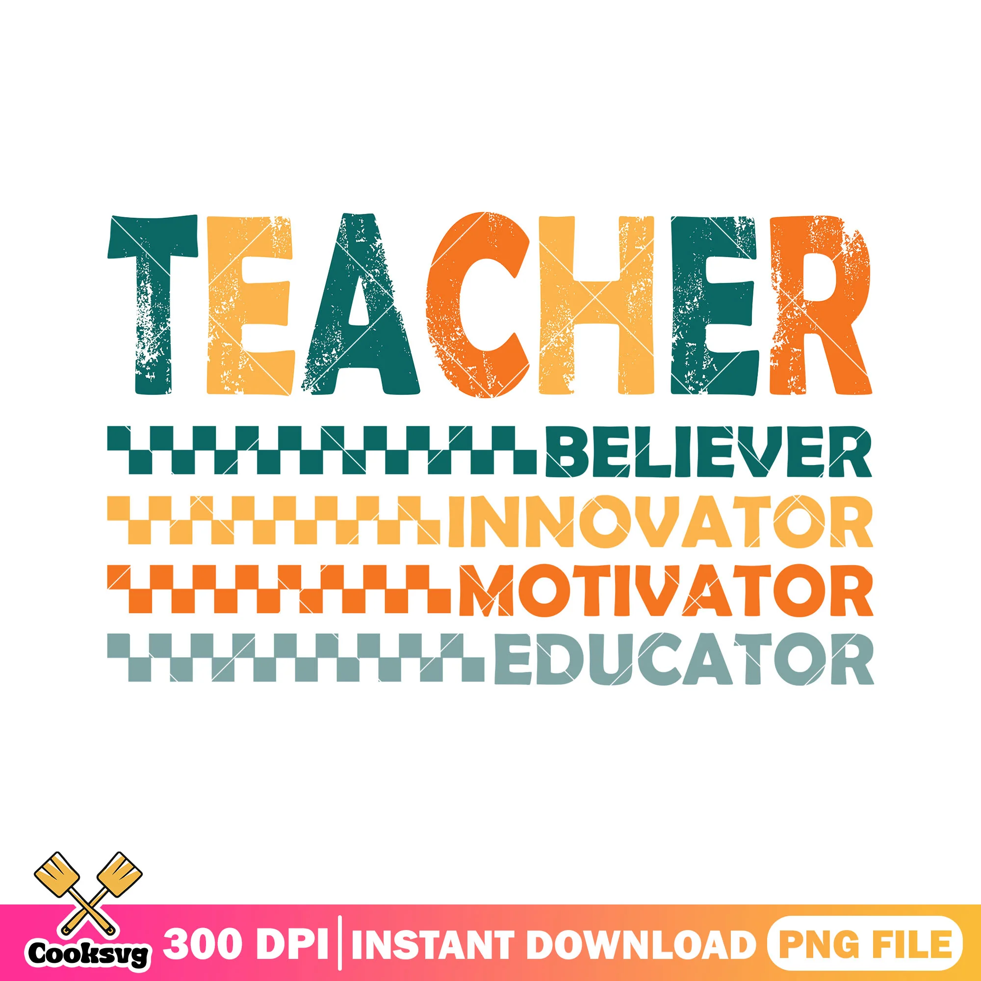 Quality teacher design png, font colors png, back to school art png