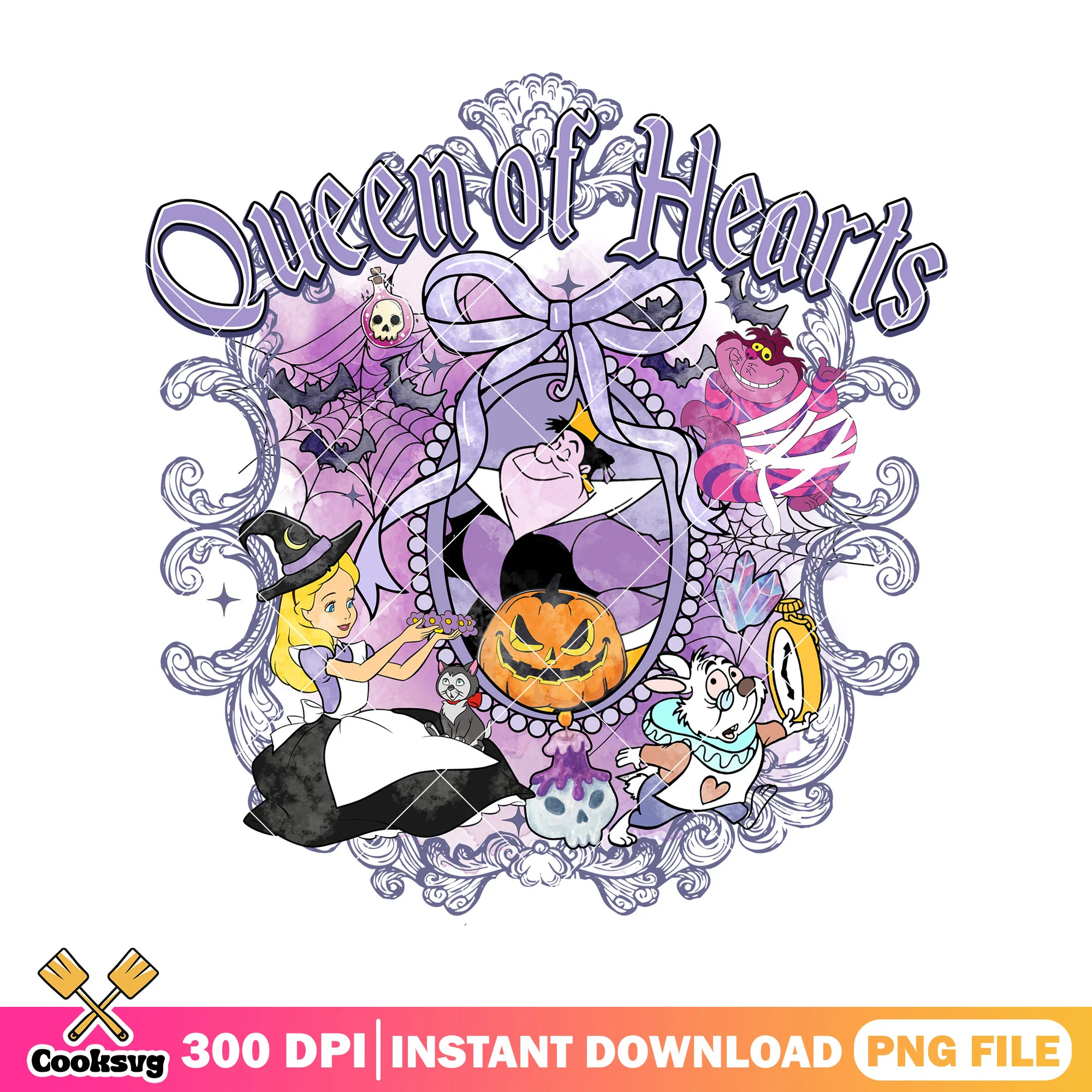 Queen of hearts villain png, disney villains png, spirit halloween png