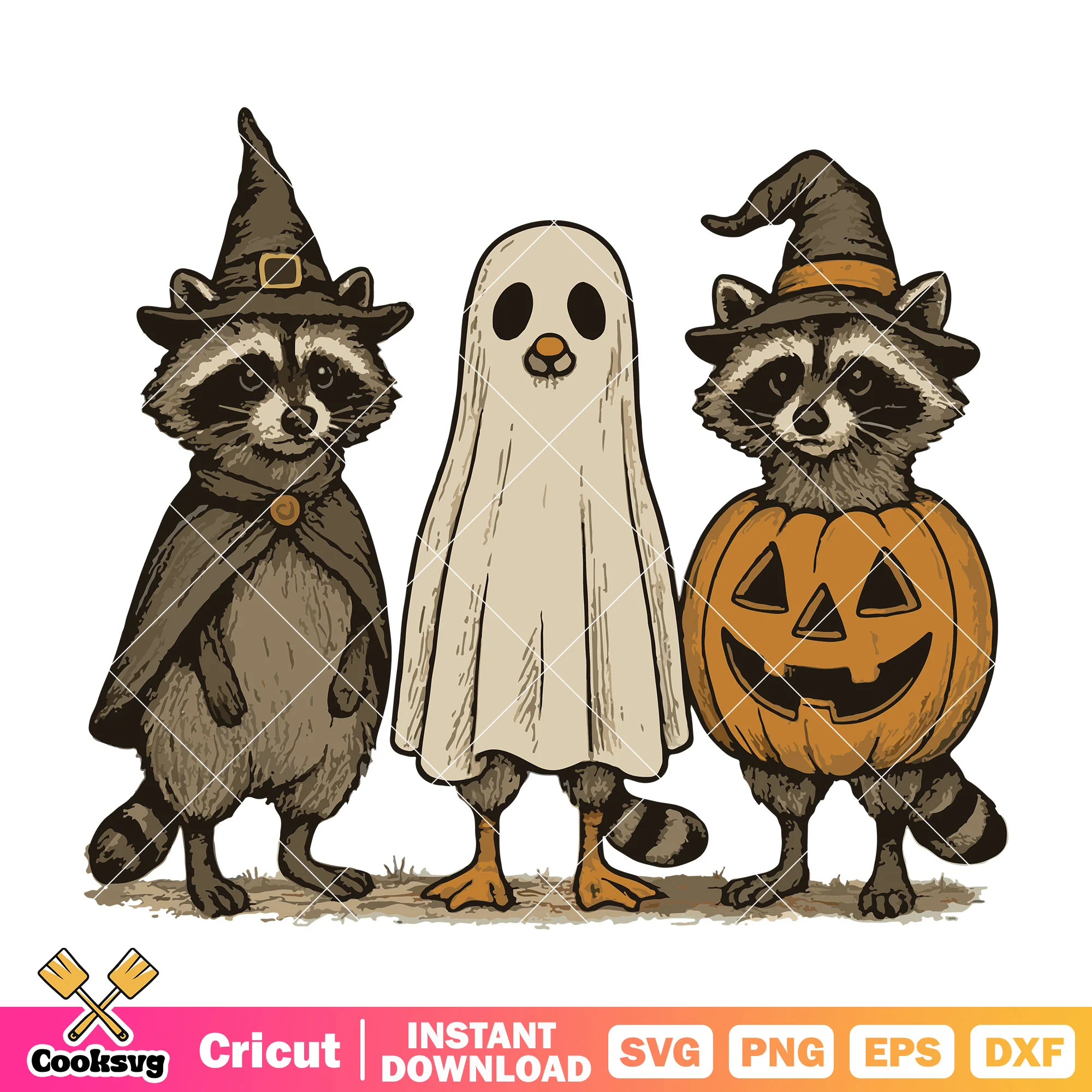 Raccoon pumpkin halloween svg, rocket raccoon svg, raccoon halloween svg