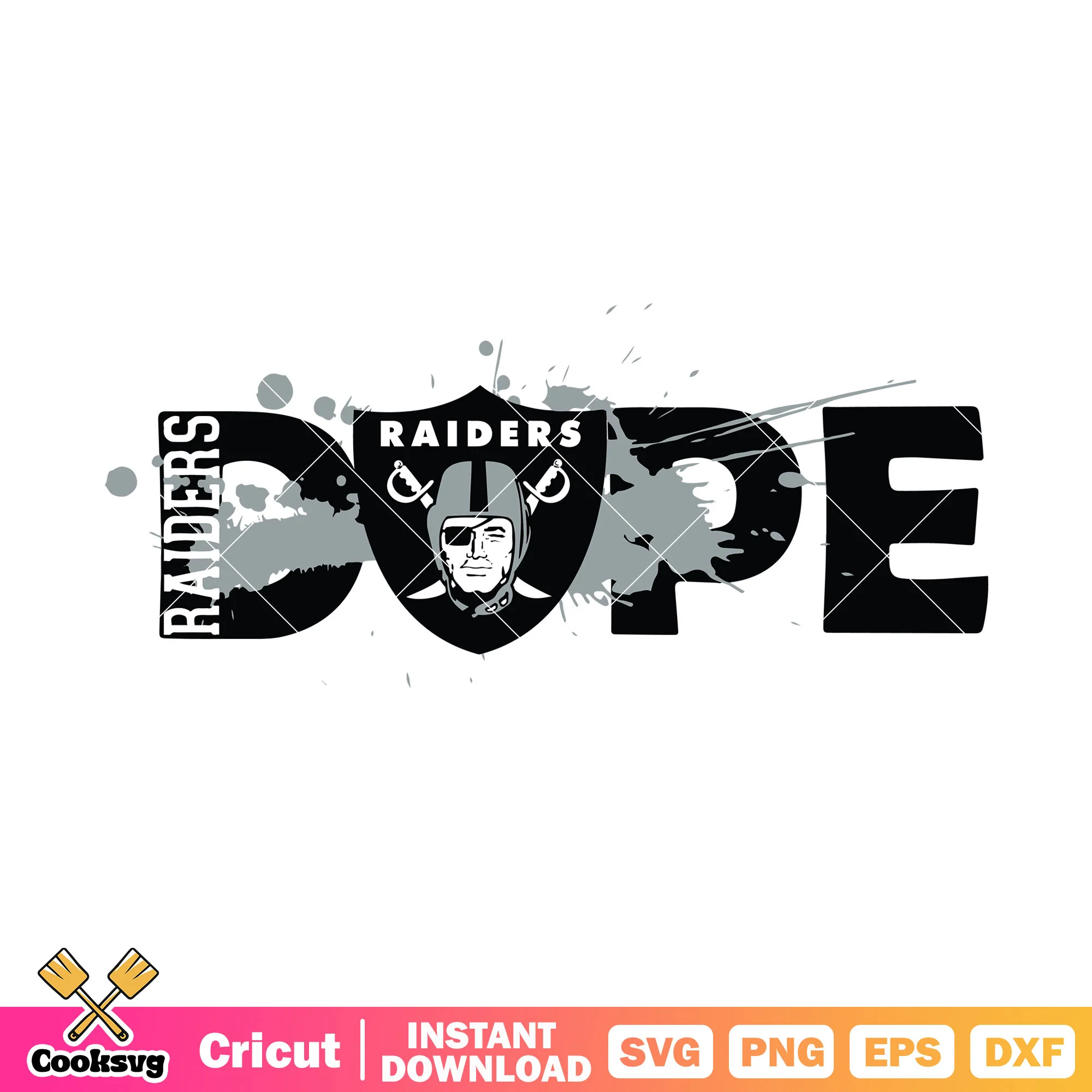 Raiders dope spray paints svg, raiders svg, las vegas raiders svg