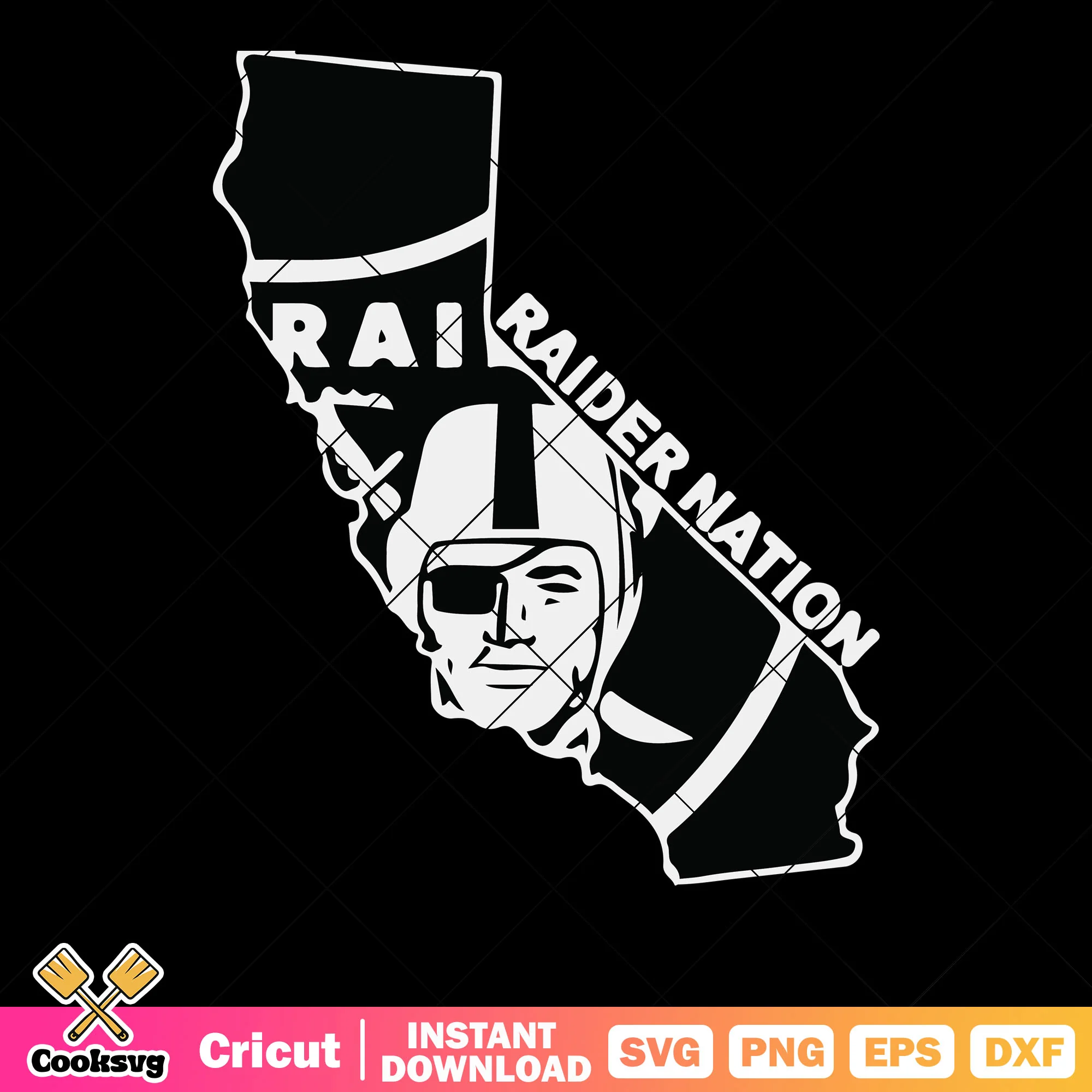 Raiders football nation svg, oakland raiders svg, oakland svg
