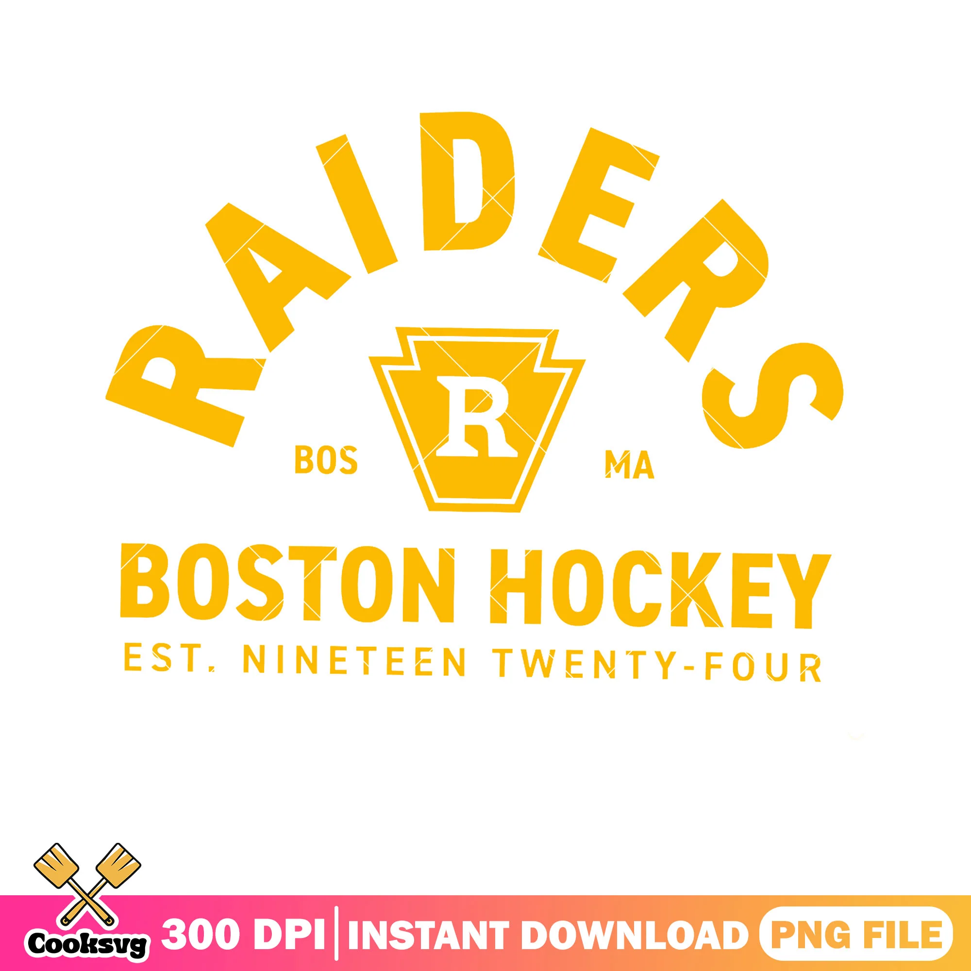 Raiders hockey est 1924 png, Boston raiders png, heated rivalry png