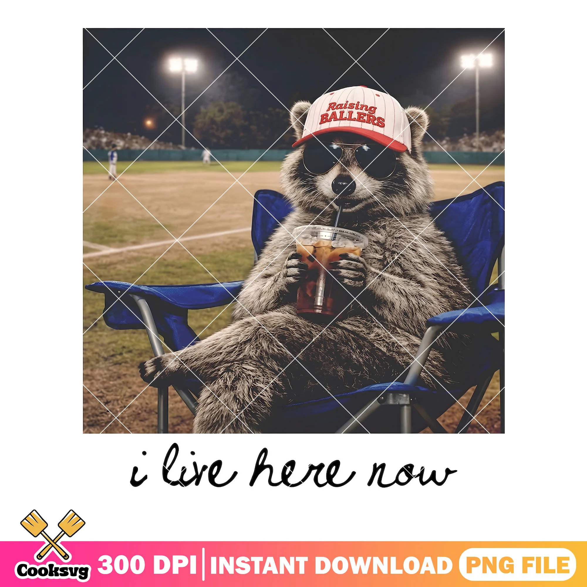 Raising baseball racoon png, baseball lover png, raccoon png