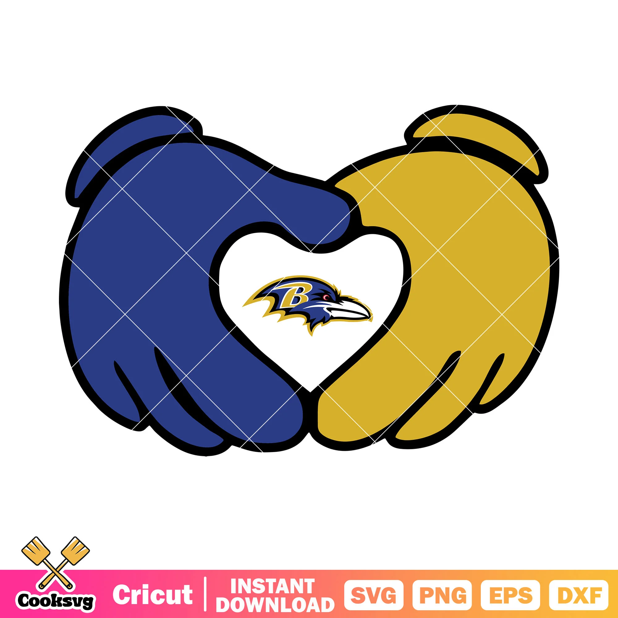 Ravens in my Heart svg. american football svg, baltimore ravens svg