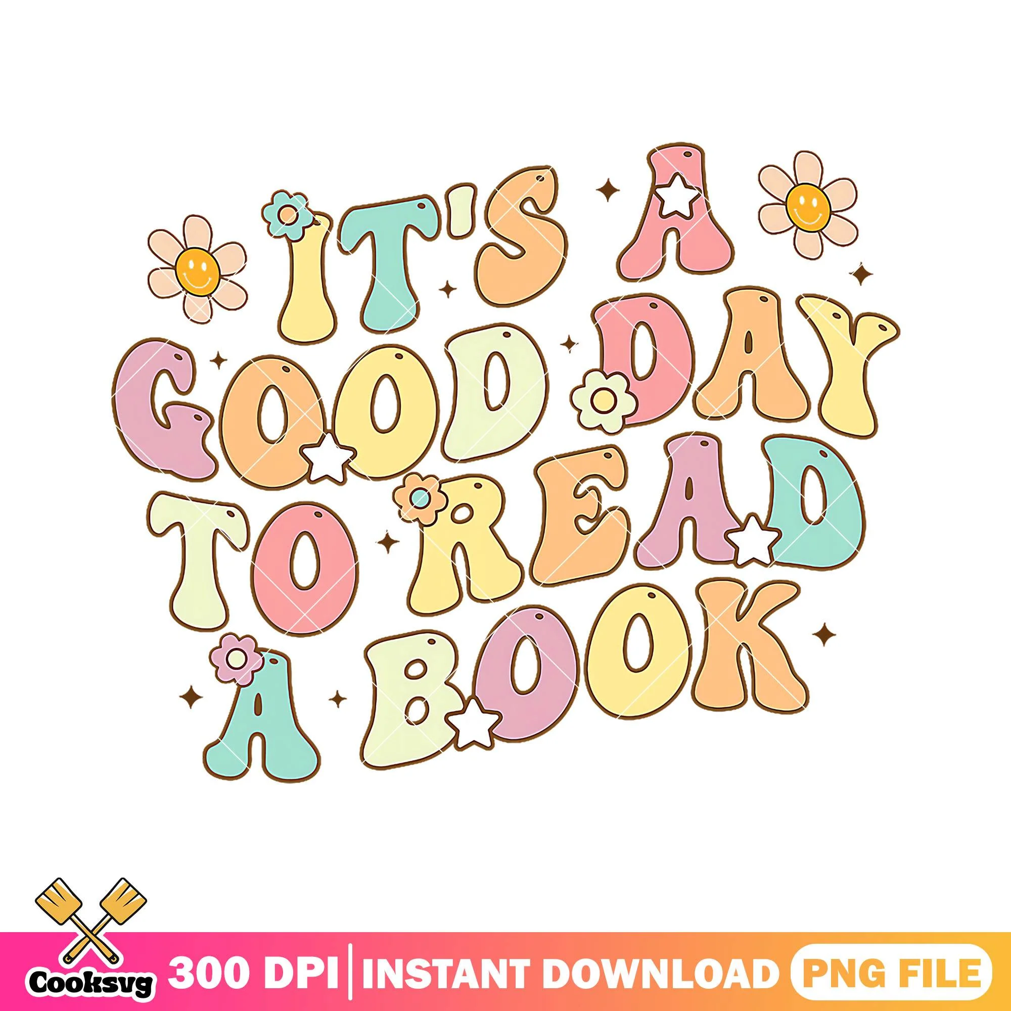 Read a book design png, good day png, going back to school png