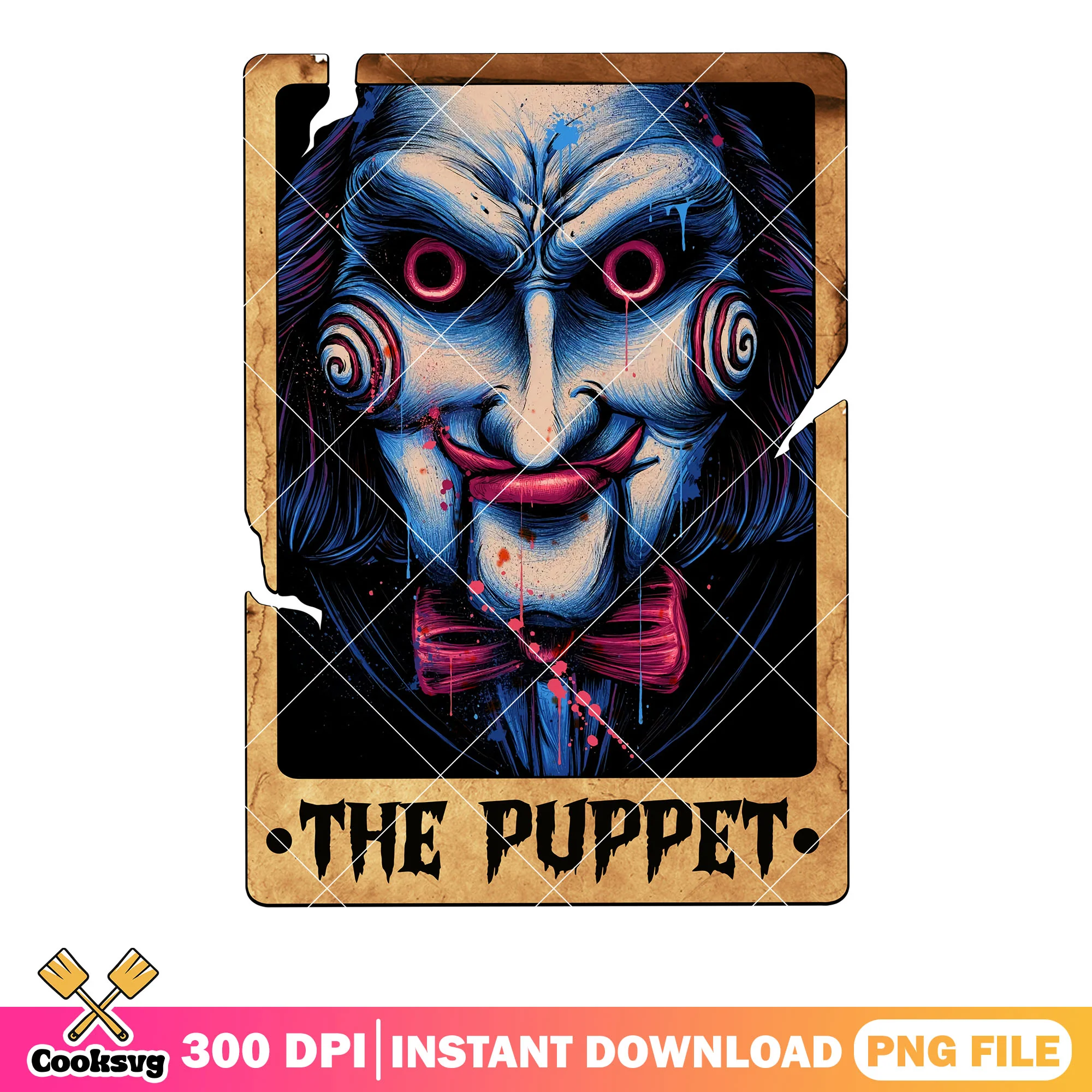 Red eyes billy the puppet png, the saw movie png, scary halloween png