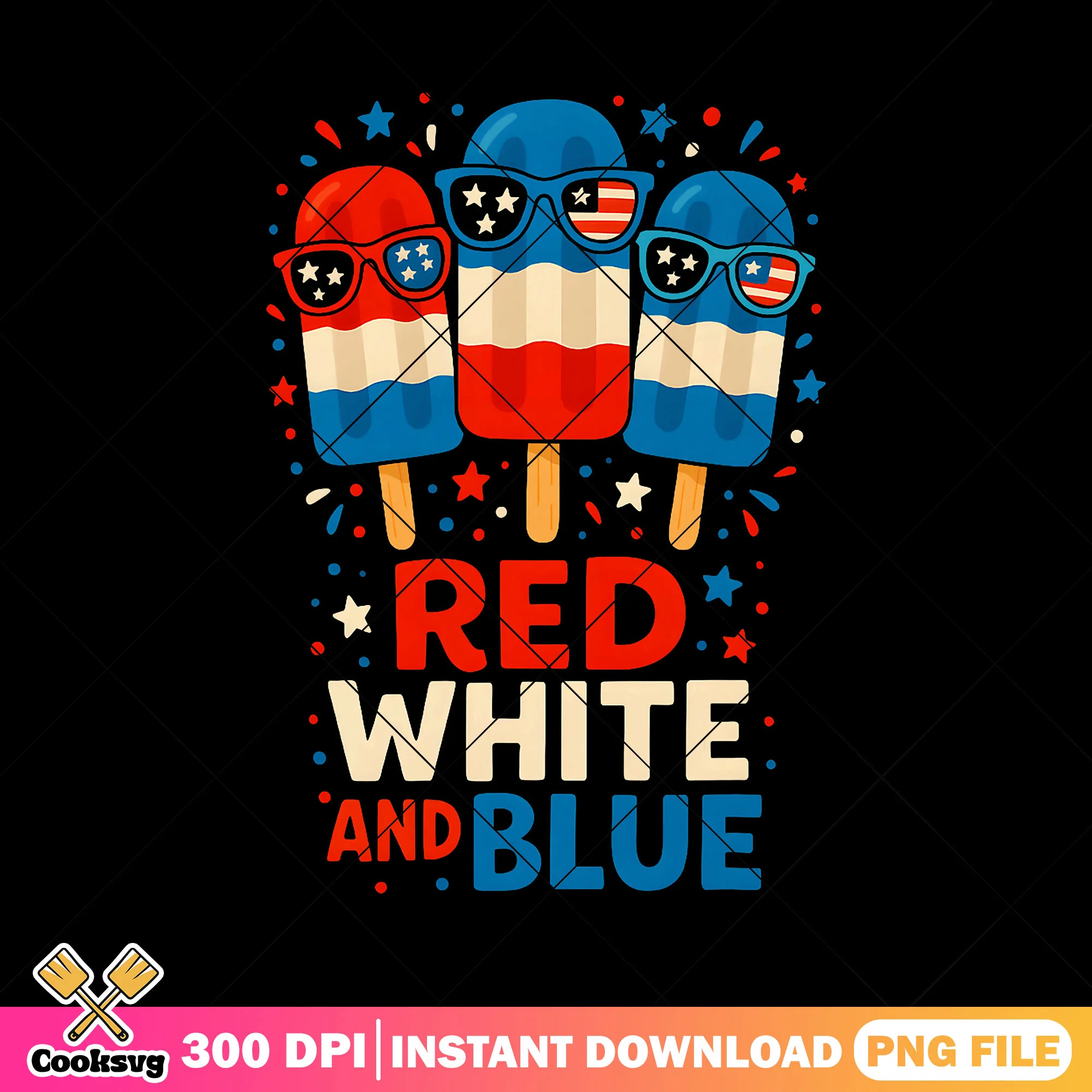 Red white blue america cream png, red white america png, ice cream near me png
