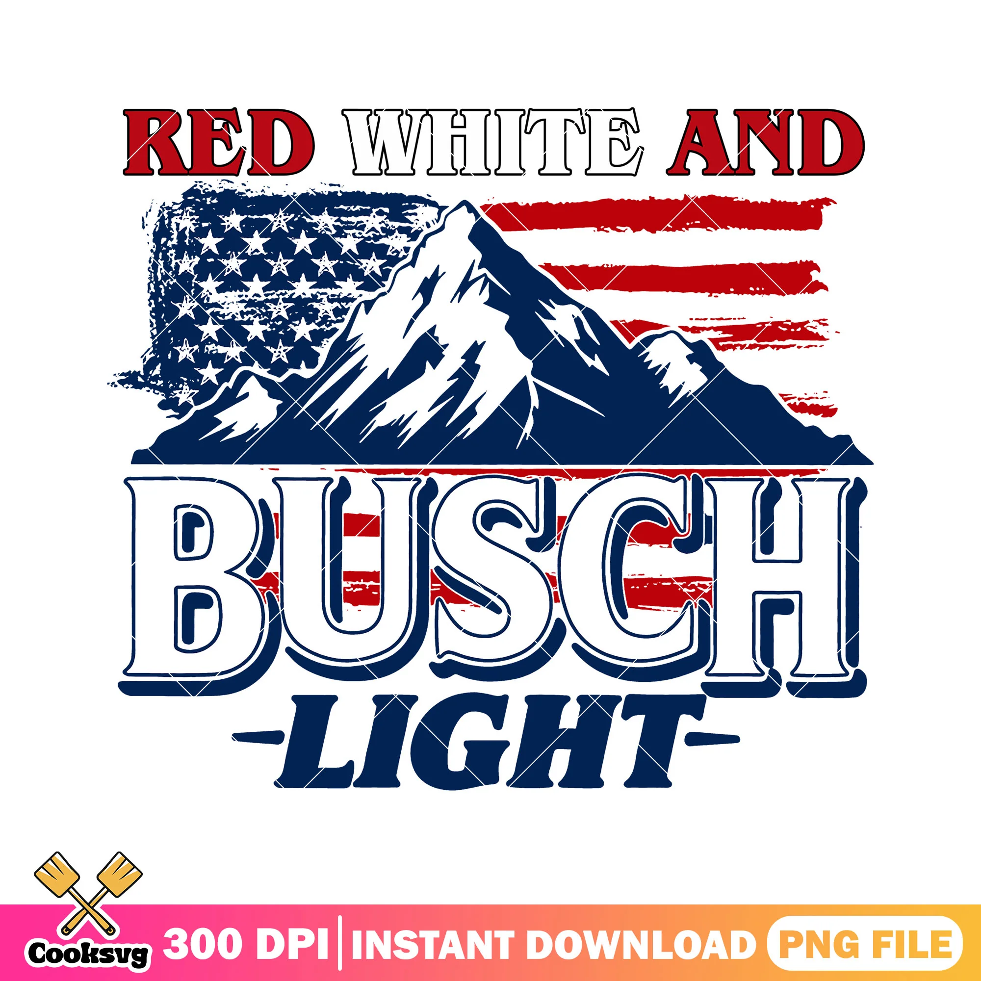 Red white busch design png, busch light apple near me png