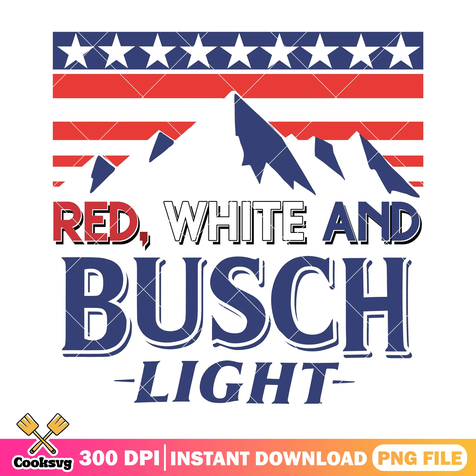 Red white busch light png, busch light png, busch light logo png
