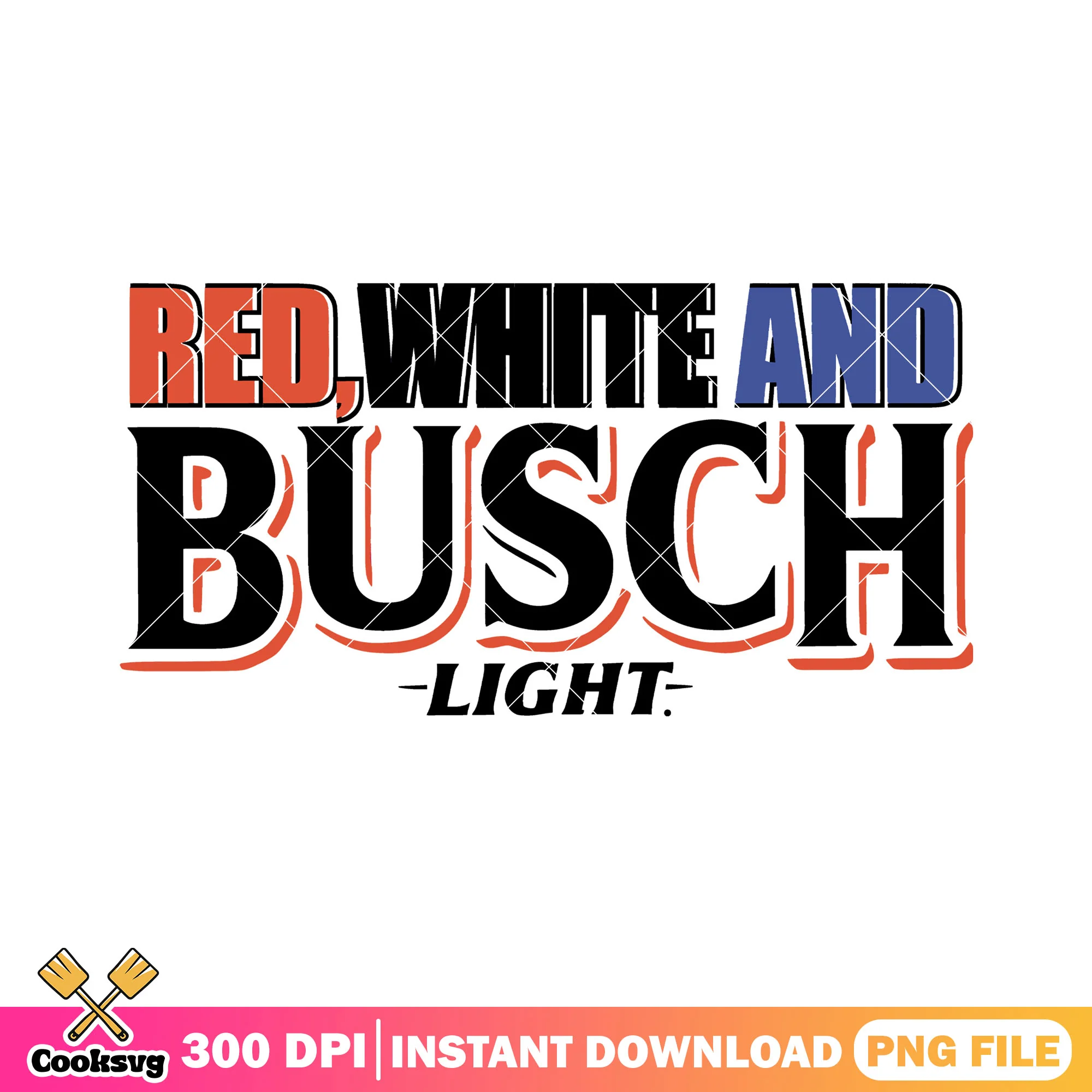 Red white busch logo file png, red white america png, busch apple png