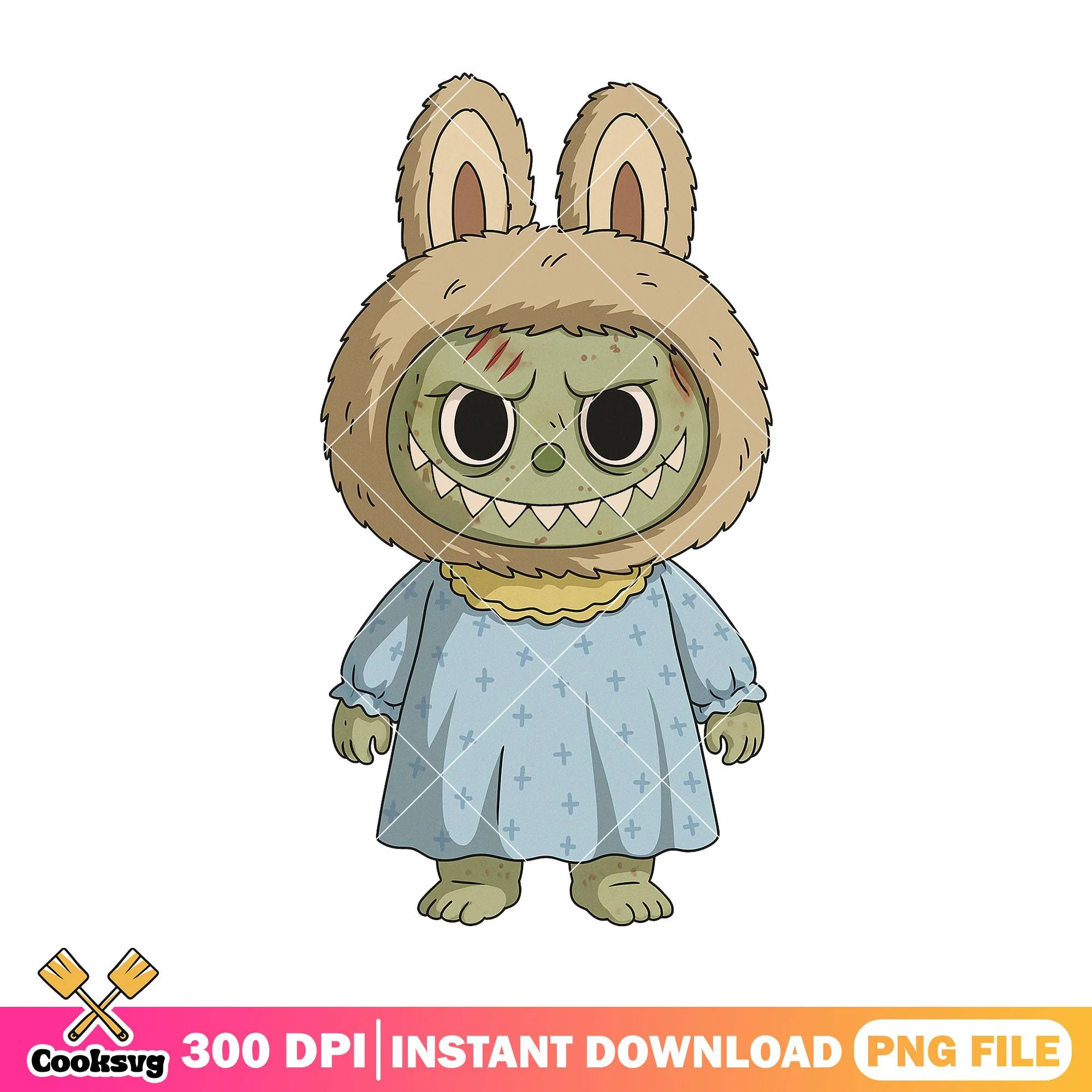 Regan macneil outfit labubu png, labubu halloween png, labubu horror png