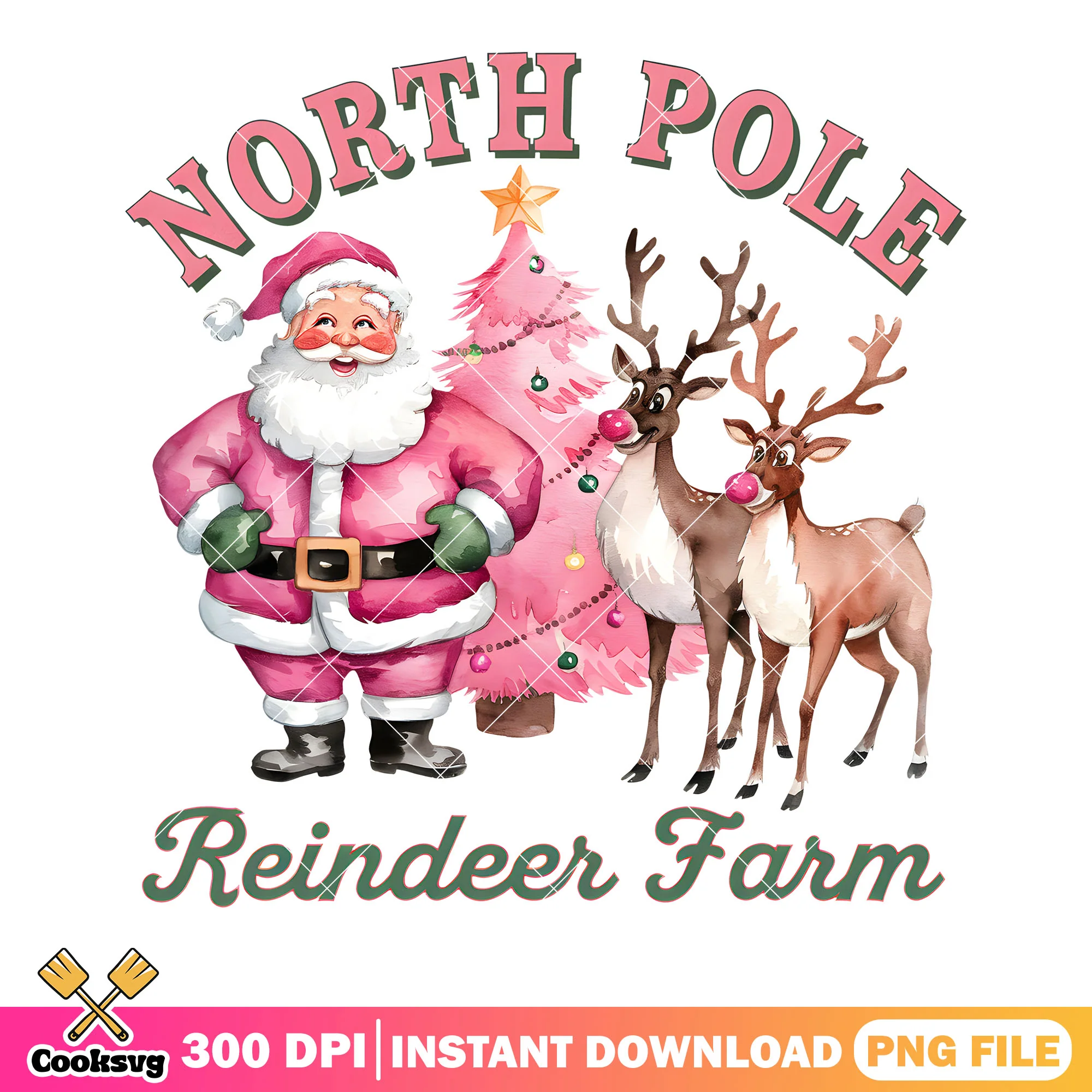 Reindeer farm from the north png, christmas vibes png, north pole png