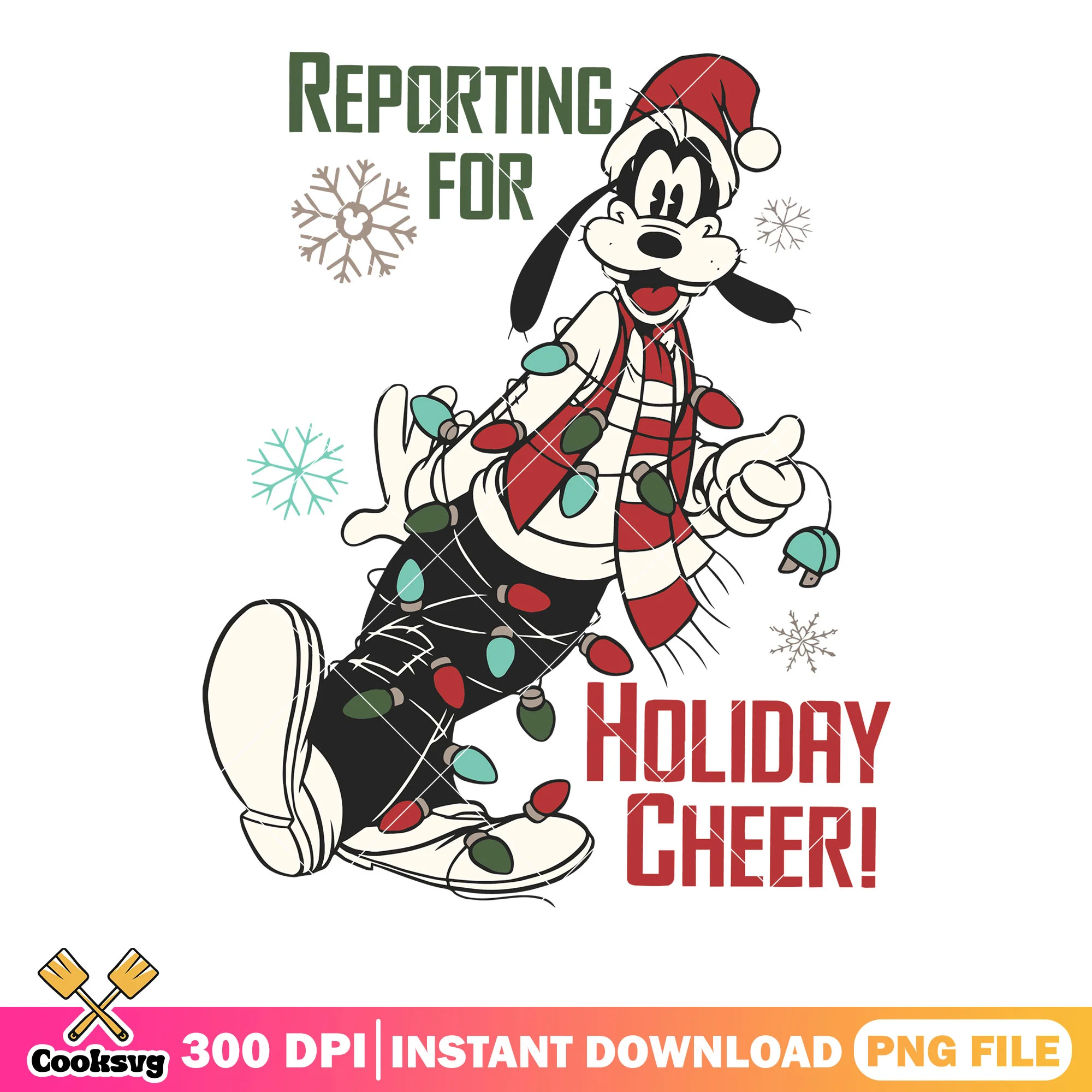 Resting for holiday cheer png, goofy png, disney christmas png