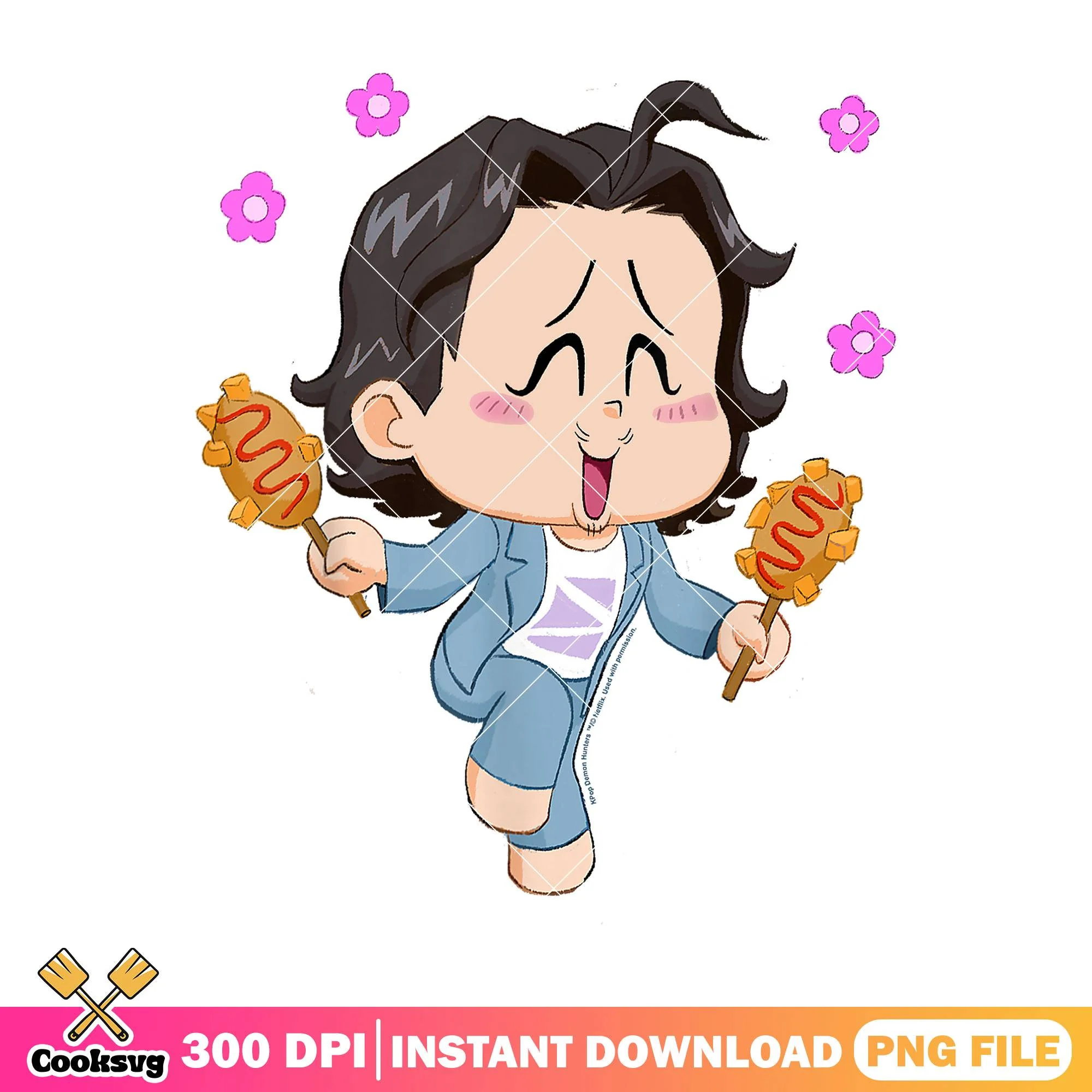 Ricky bobby design png, kpop hunters png, kpop demon hunters png