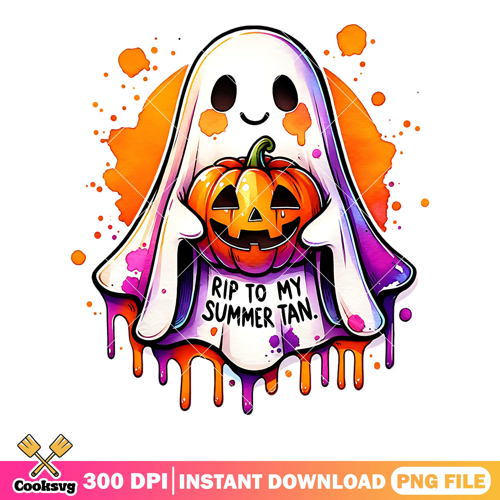 Rip to my summer tan png, jack o lantern png, scary halloween png