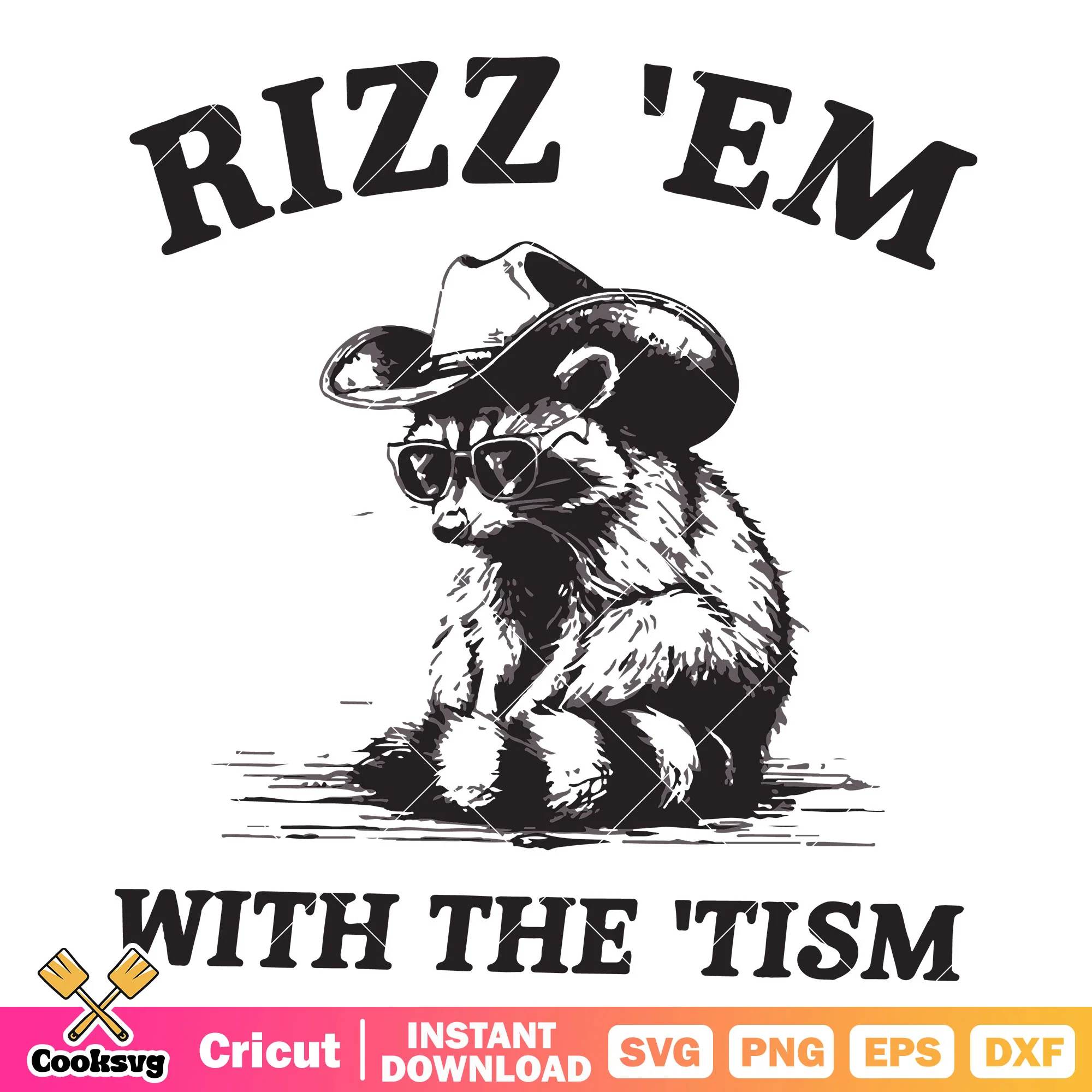 Rizz em with the tism raccoon svg, rocket raccoon svg, rizz em with the tism svg