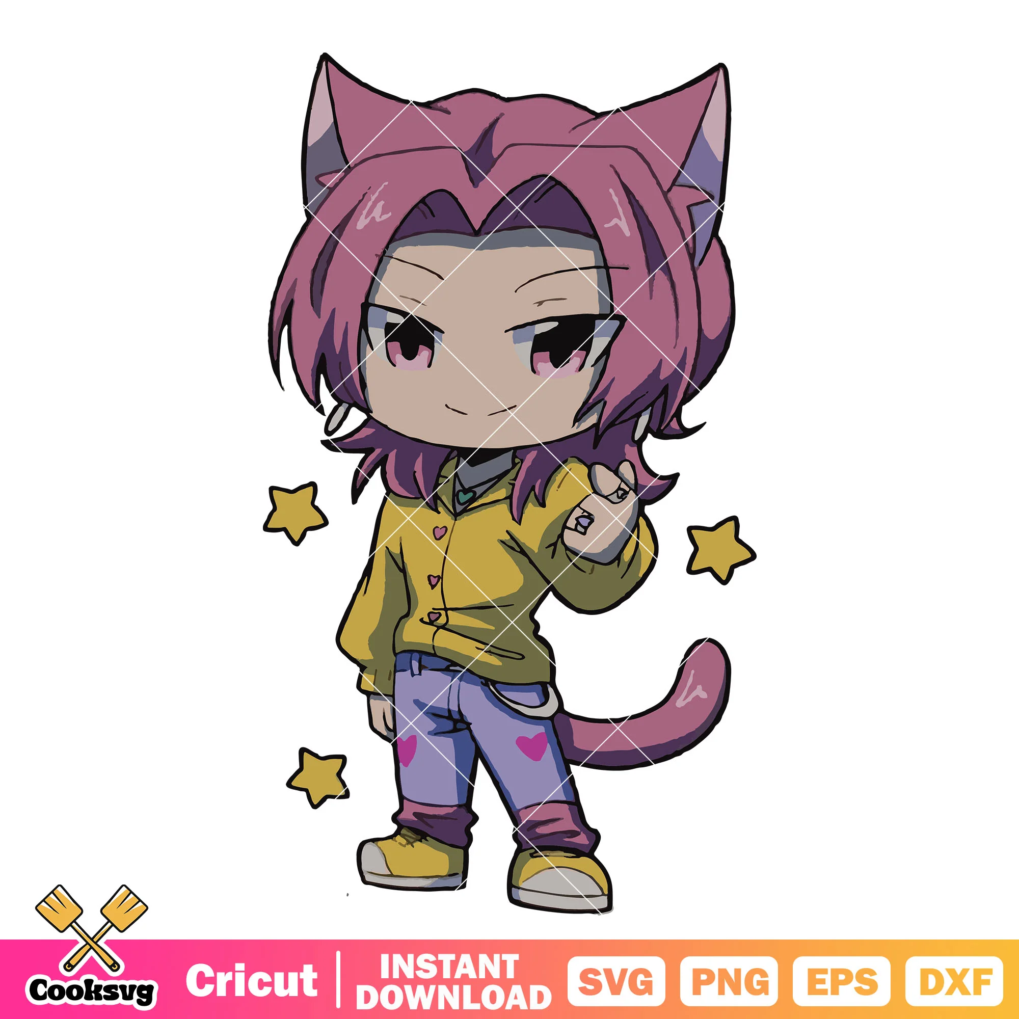 Romance saja boys cat svg, romance saja svg, kpop hunters svg