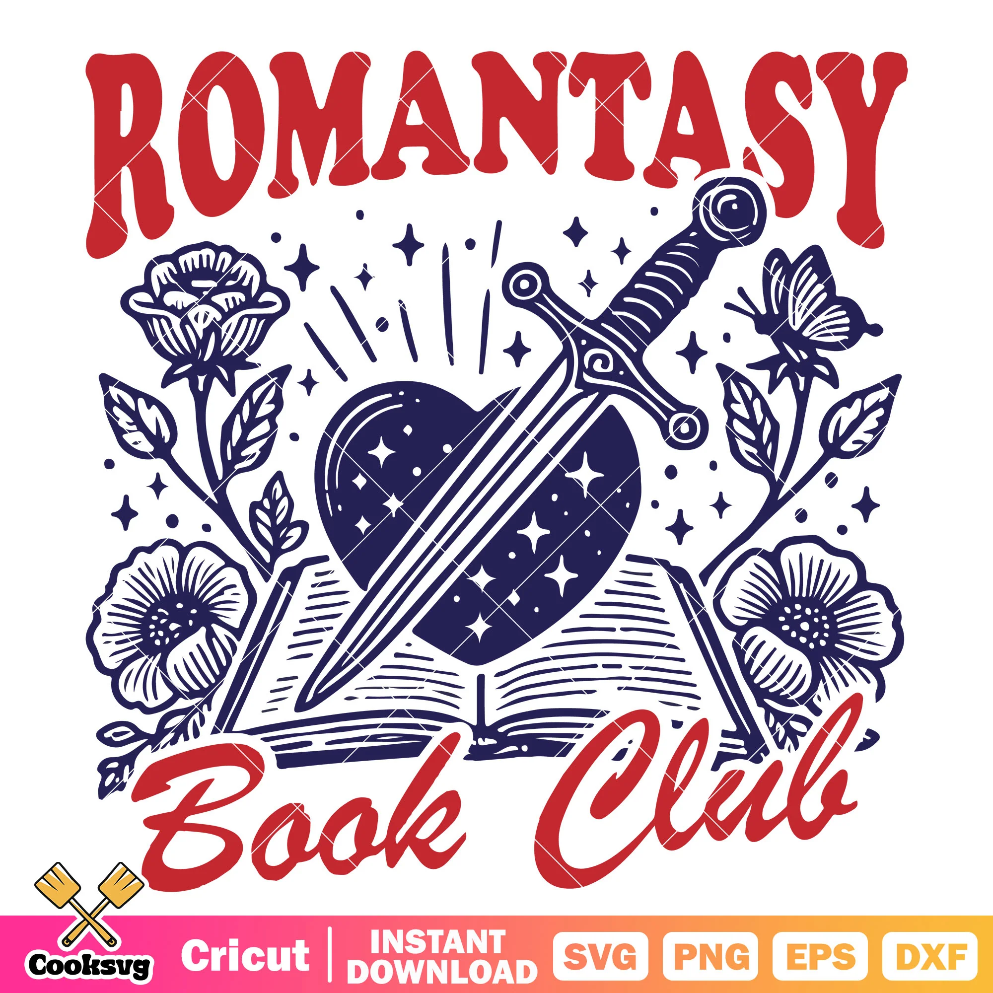 Romantasy book club svg design, book club svg, book clubs near me svg