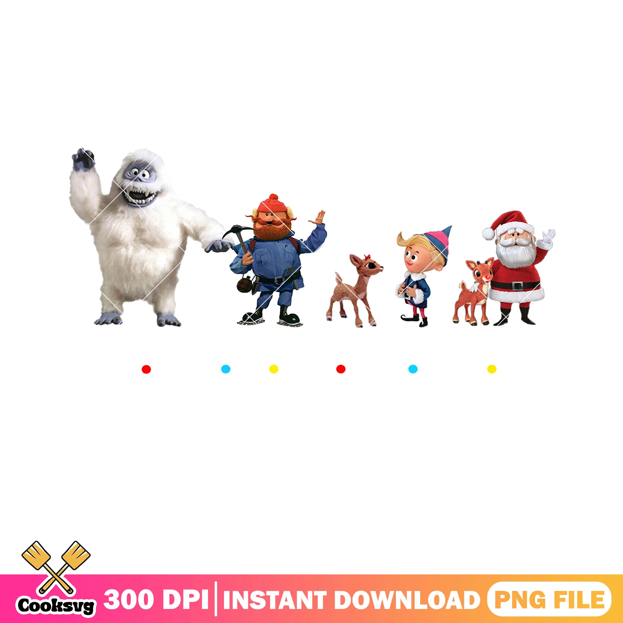 Rudolph the Red Nosed Reindeer png, friends tv show png, christmas png