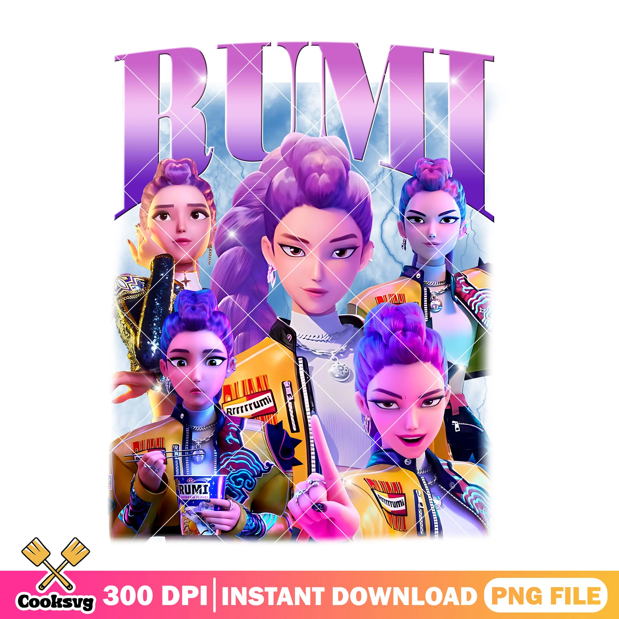 Rumi the vocalist png, huntrix girl png, kpop demon hunters png