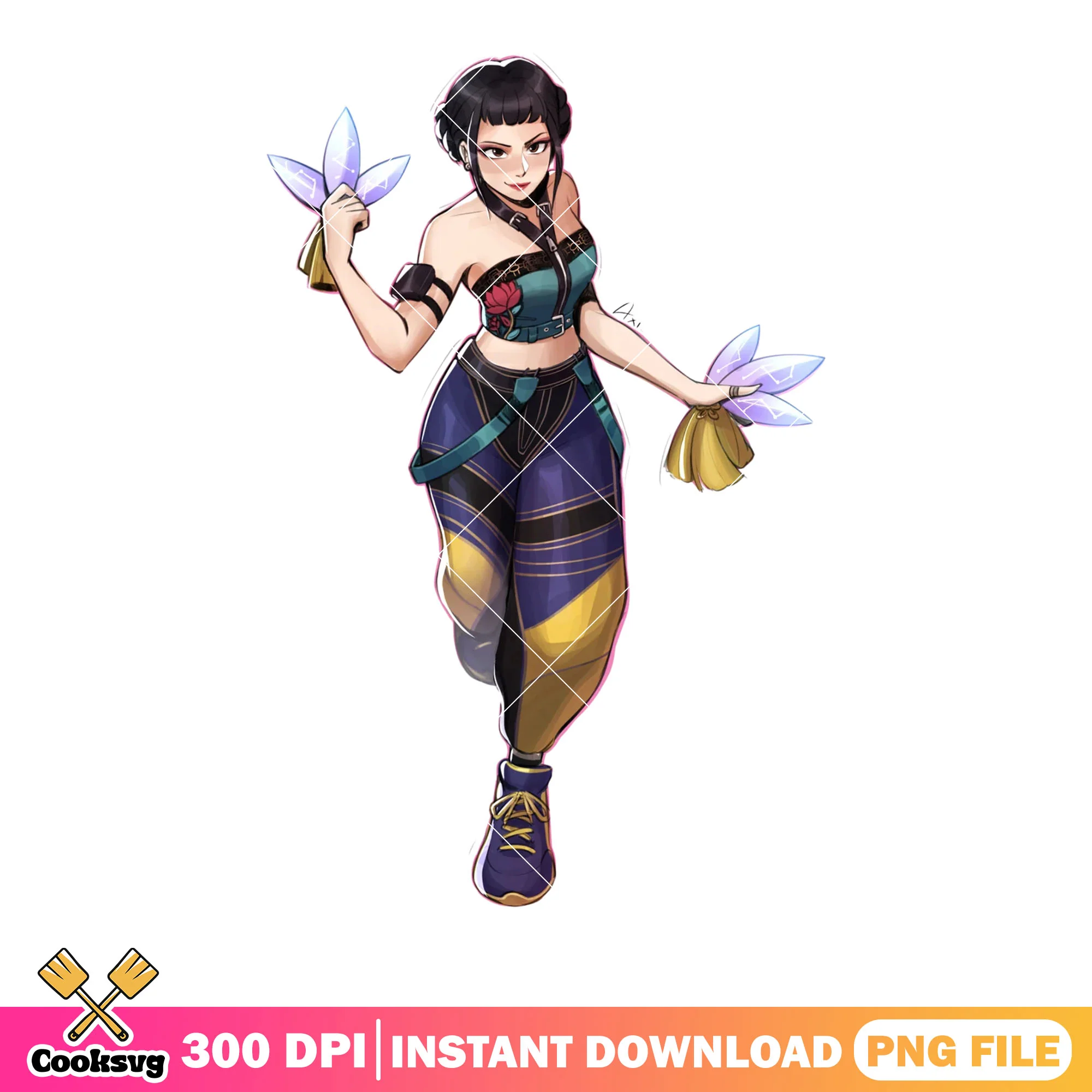 Running zoey huntrix png, kpop demon hunters png, kpop movie png