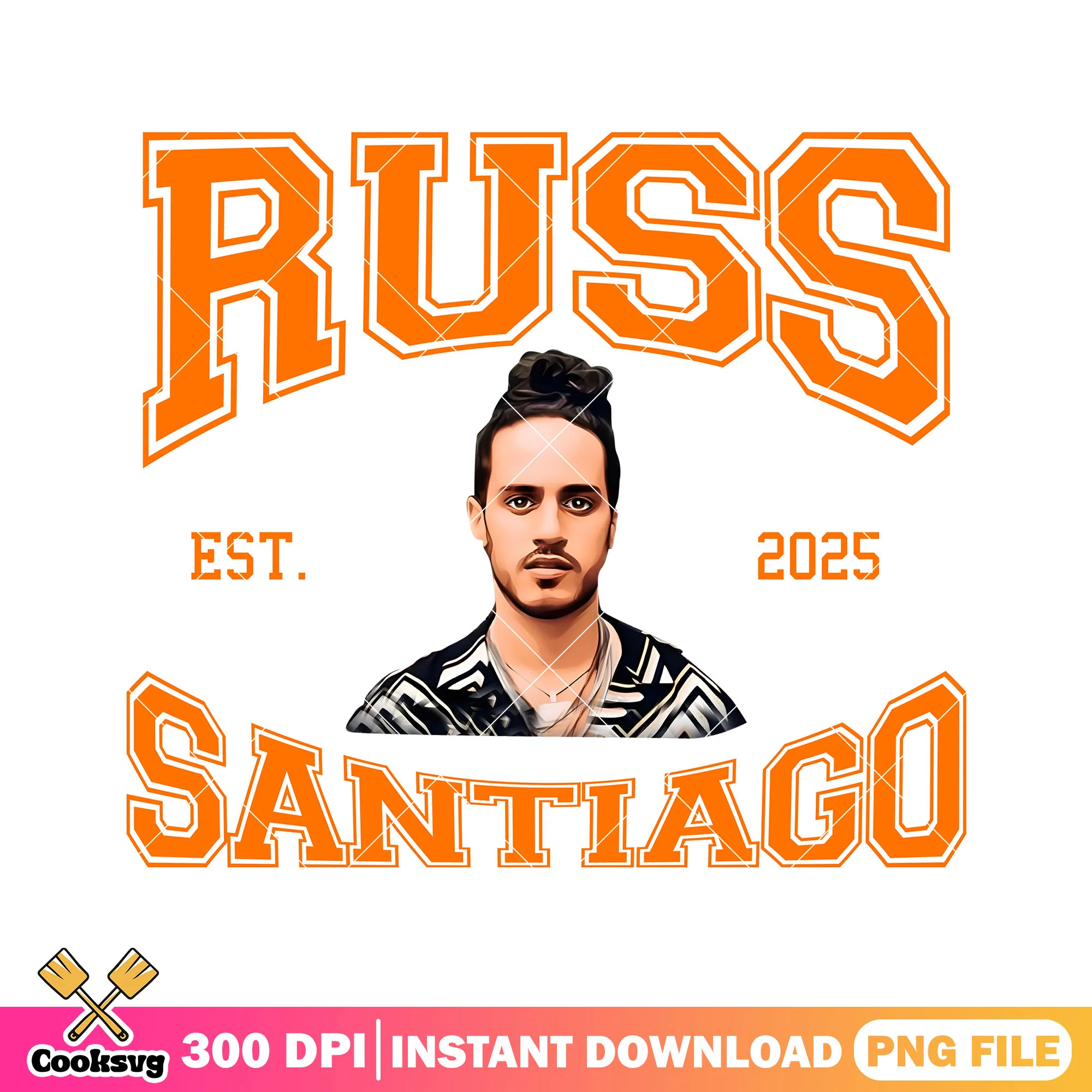 Russ santiago 2025 png, Wild tour tshirt png, russ rapper png