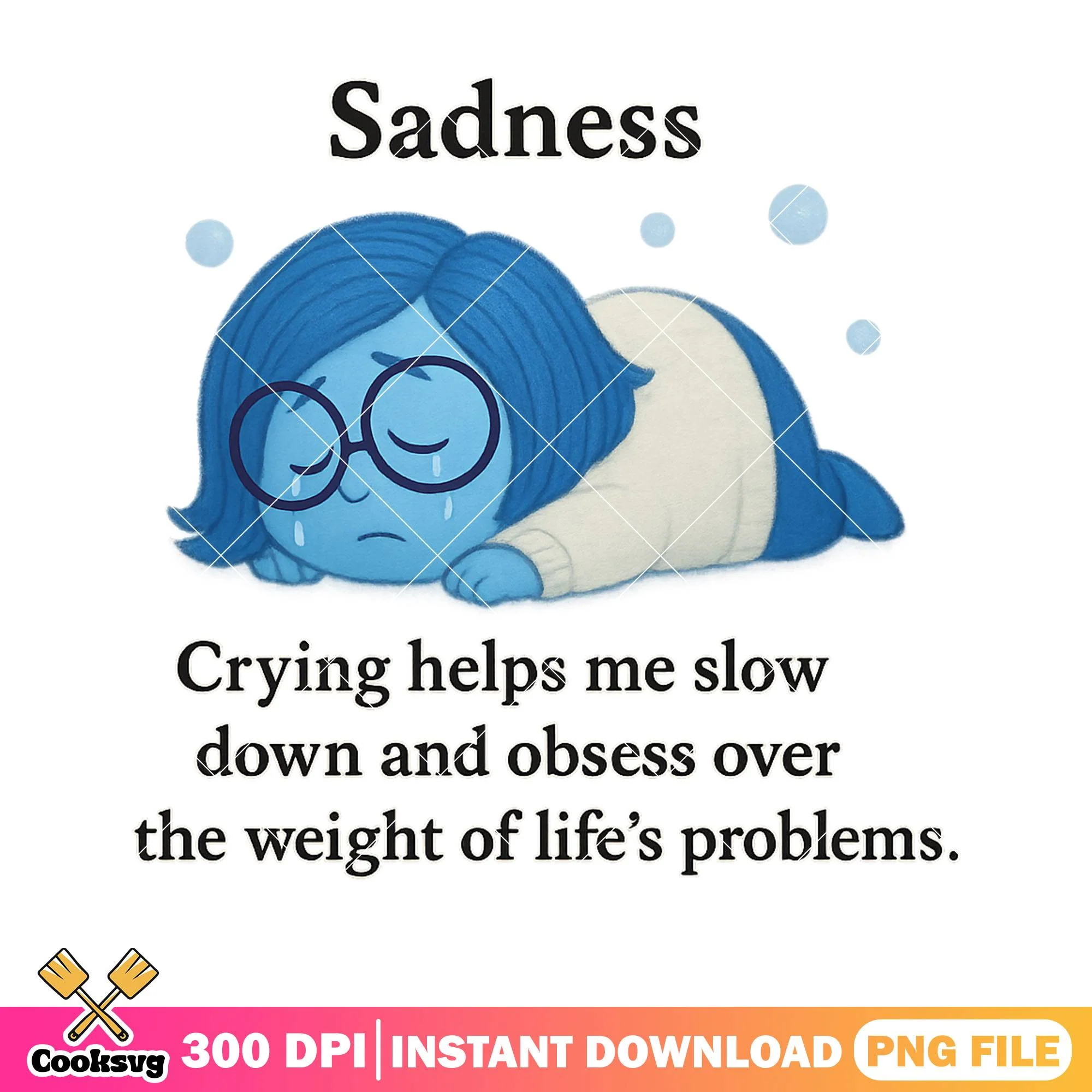 Sadness quotes png, inside out 2 png, funny quotes png
