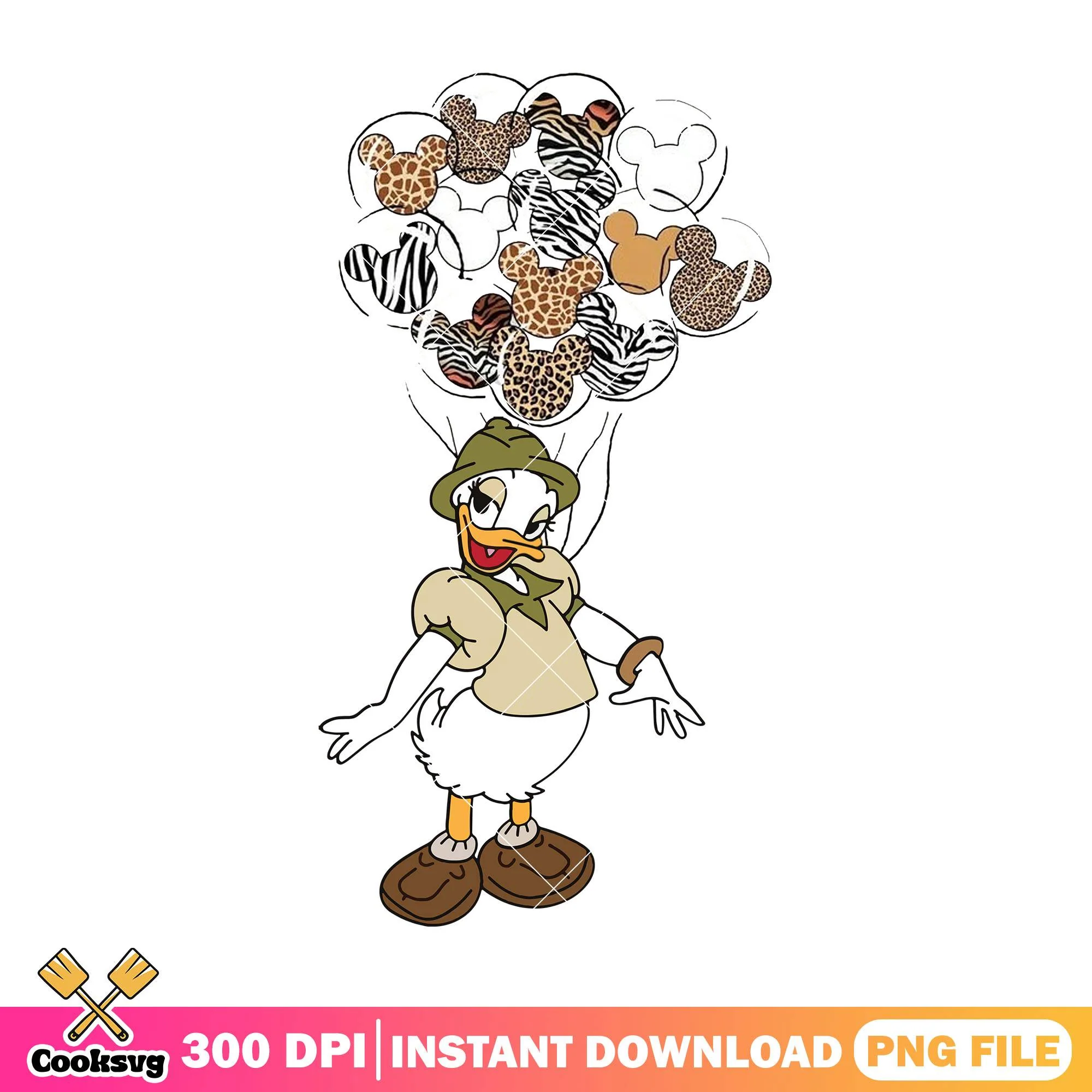 Safari costume daisy png, disney world png, disney tour png