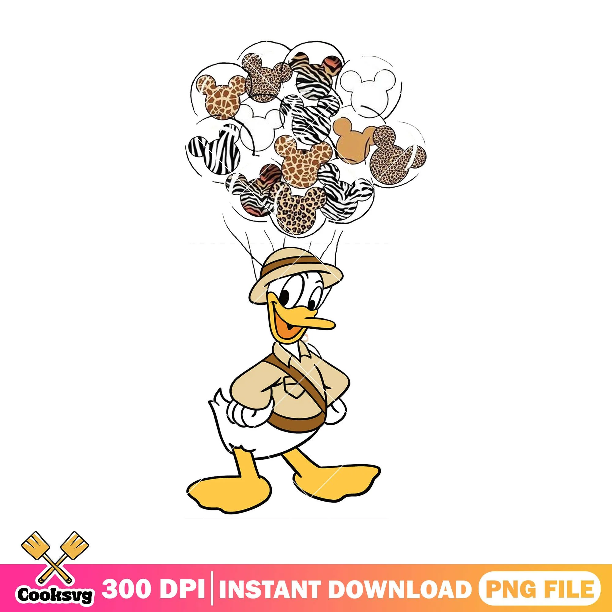 Safari costume donald png, disney land png, disney cruise png
